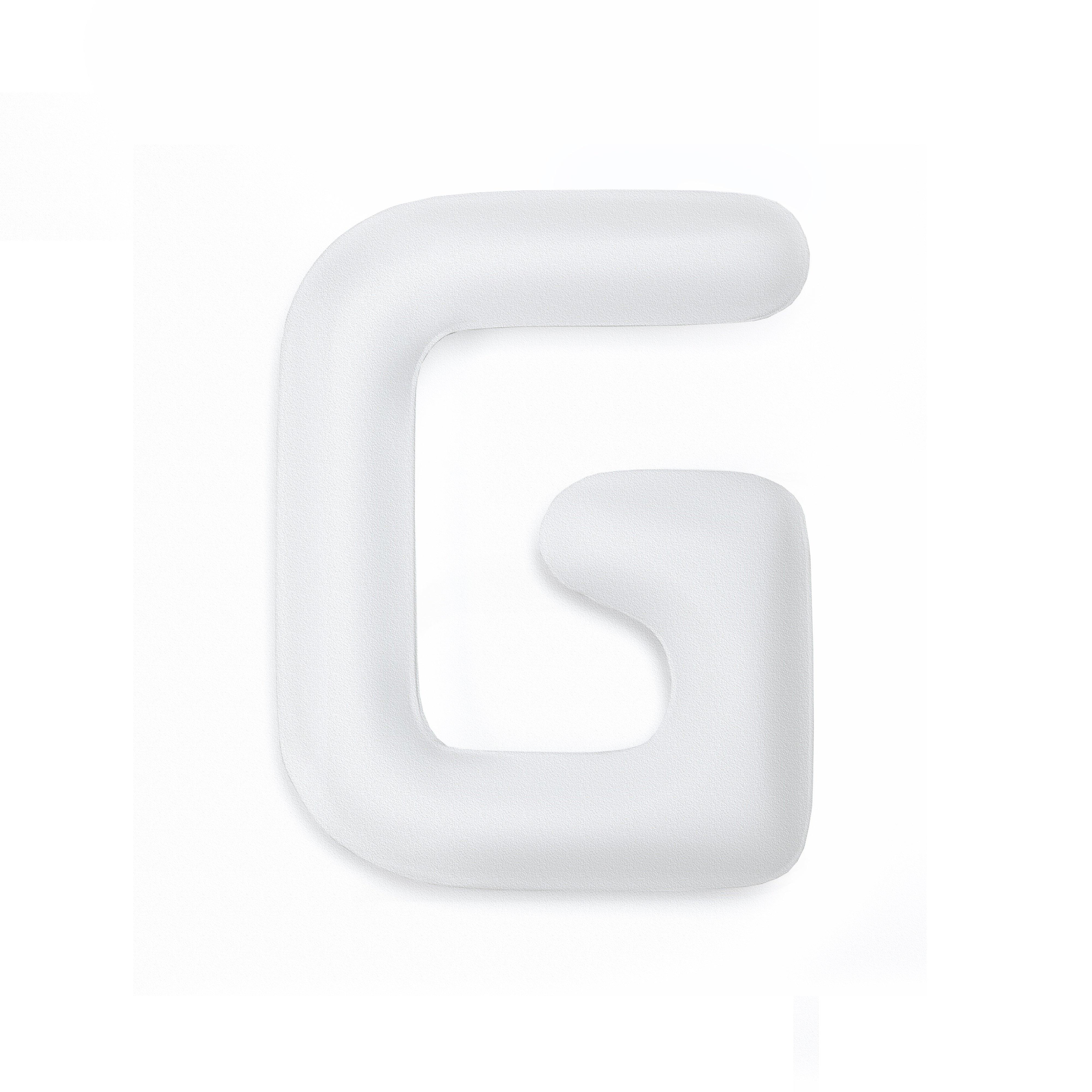 Dekoracja litera alfabetu FIDU biały mat Zieta Studio G Eye on Design