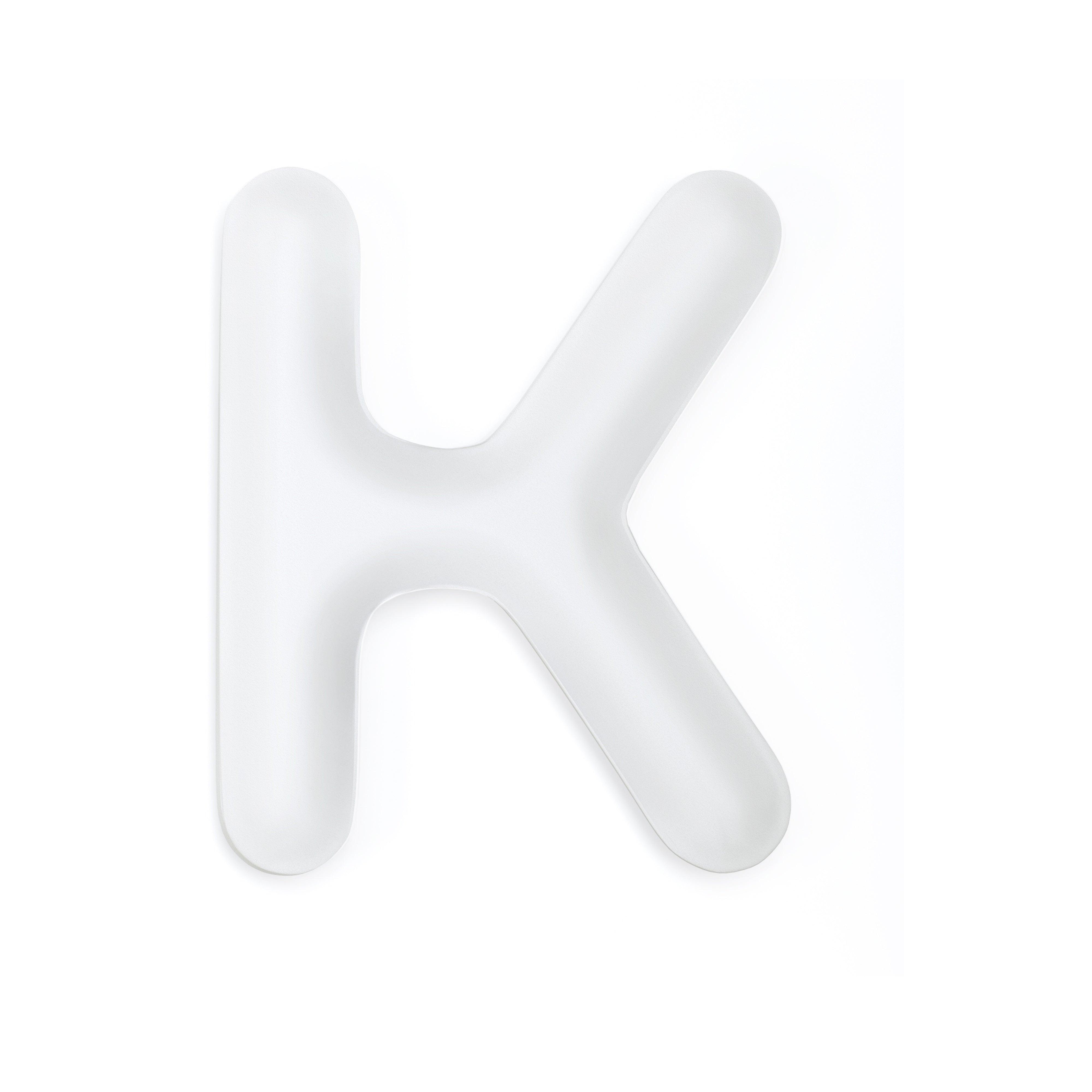 Dekoracja litera alfabetu FIDU biały mat Zieta Studio K Eye on Design