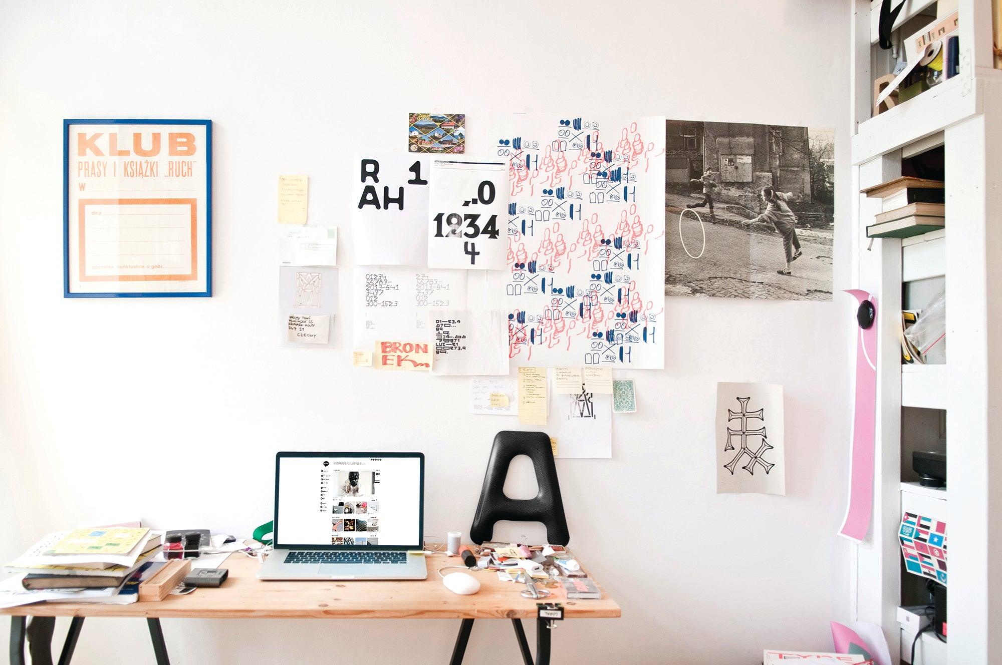 Dekoracja litera alfabetu FIDU grafitowy szary mat Zieta Studio Eye on Design