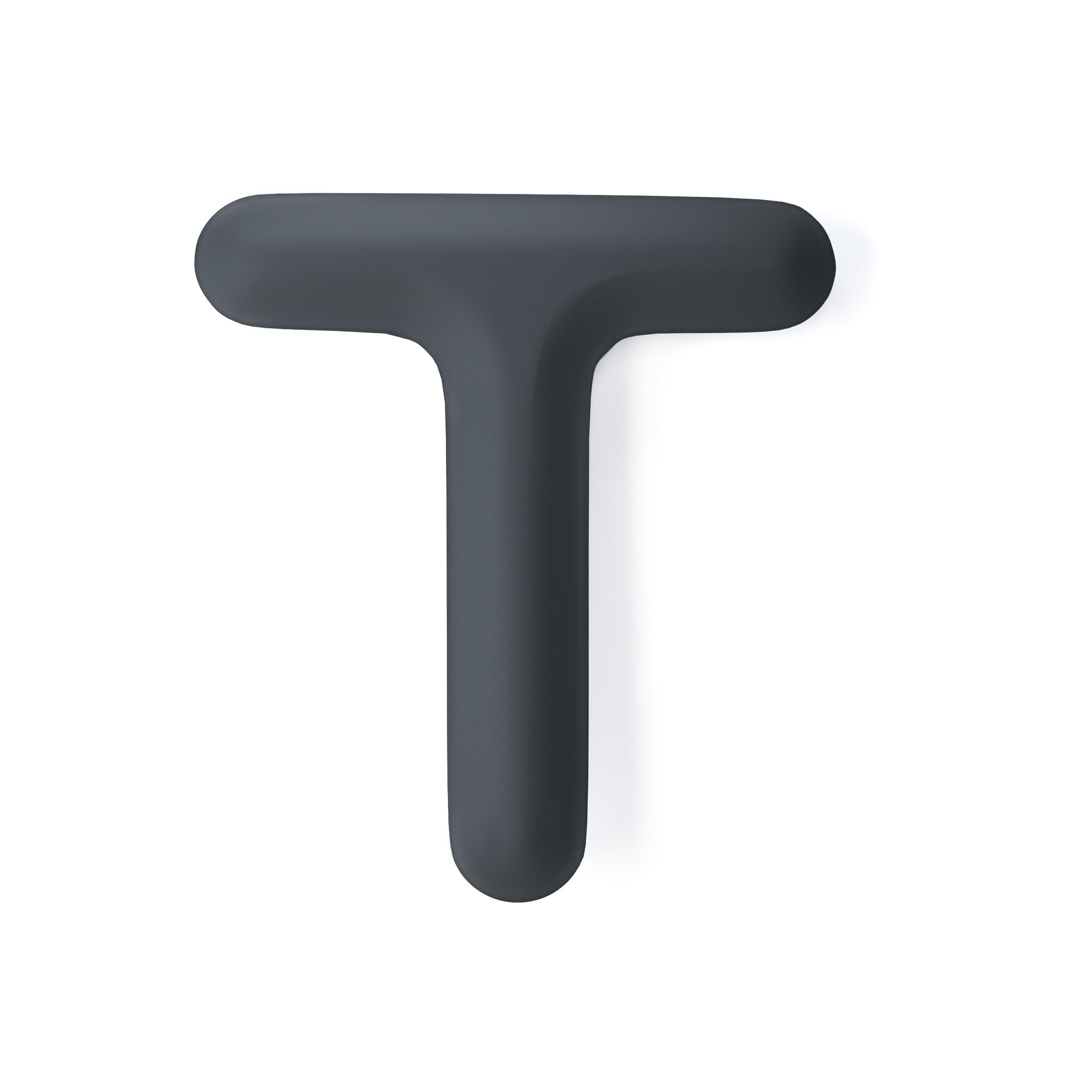 Dekoracja litera alfabetu FIDU grafitowy szary mat Zieta Studio T Eye on Design