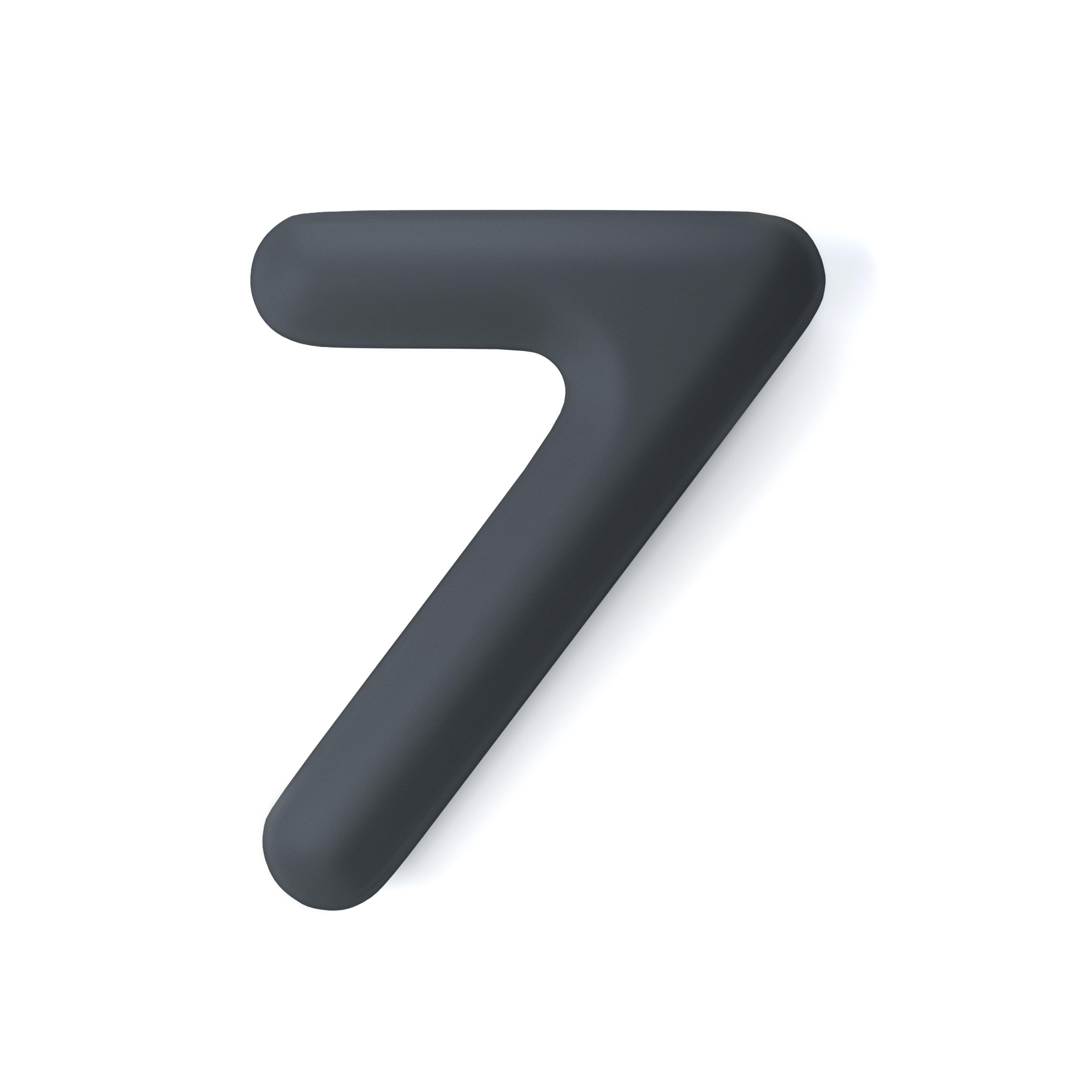 Dekoracja litera alfabetu FIDU grafitowy szary mat Zieta Studio 7 Eye on Design