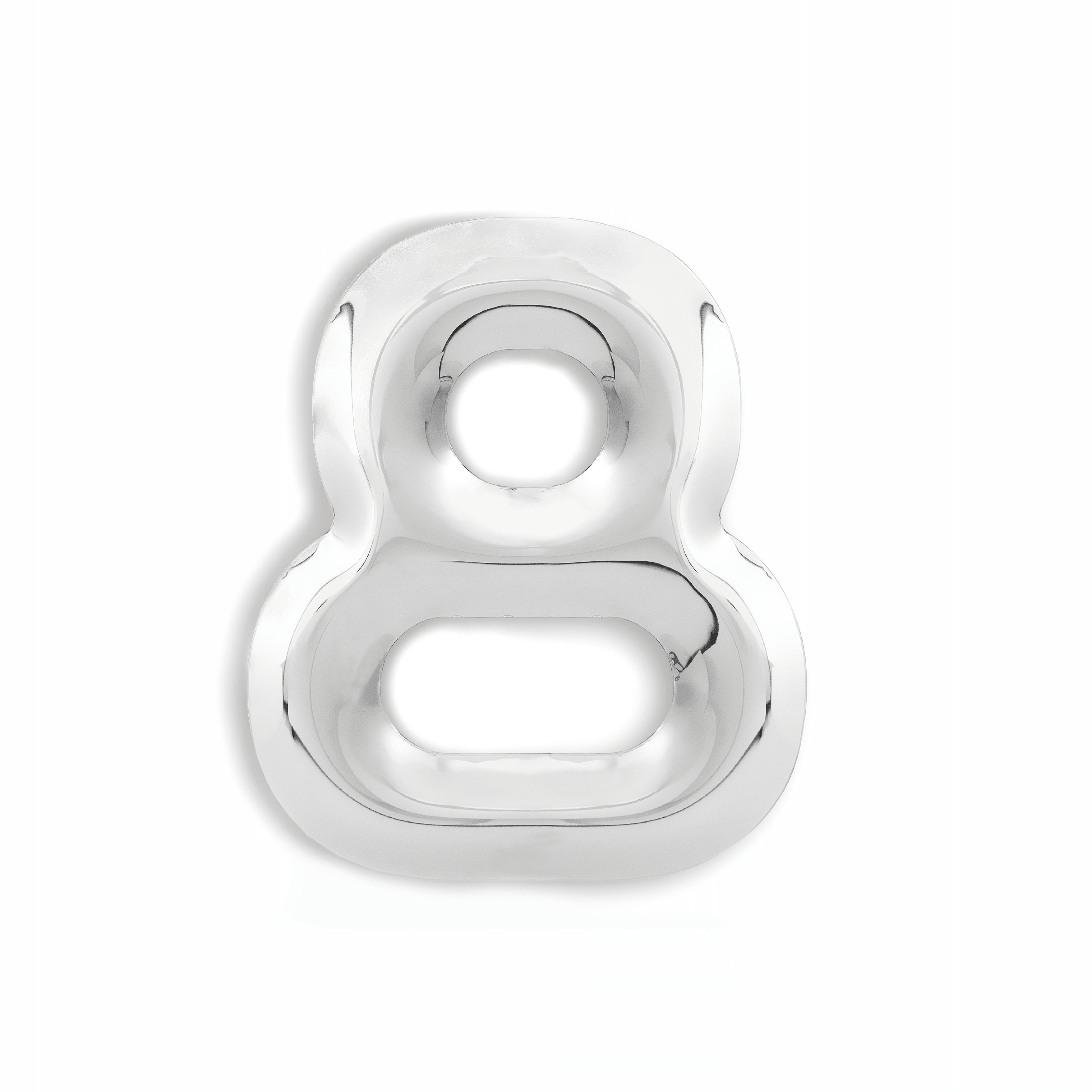 Dekoracja litera alfabetu FIDU inox Zieta Studio 8 Eye on Design