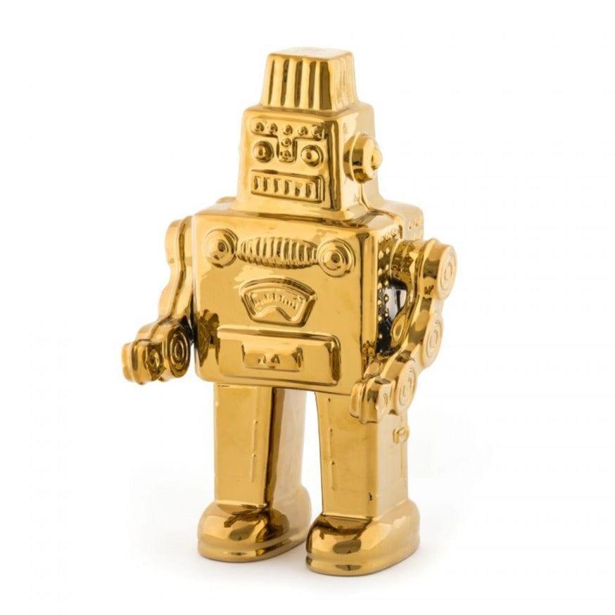 Dekoracja MEMORABILIA MY ROBOT złoty Seletti Eye on Design