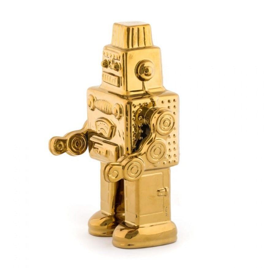 Dekoracja MEMORABILIA MY ROBOT złoty Seletti Eye on Design