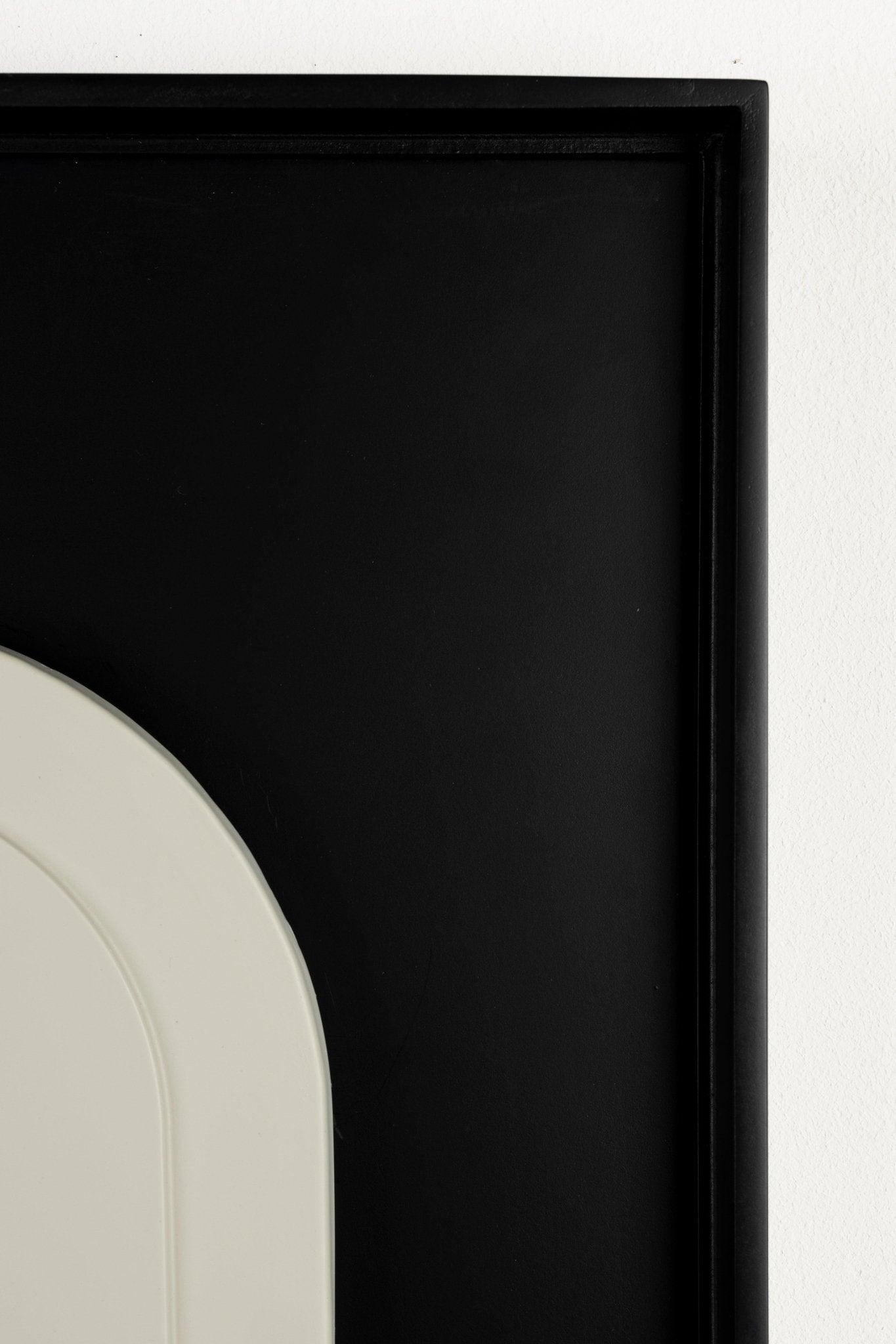 Dekoracja ścienna AUGUST czarny z białym Zuiver Eye on Design