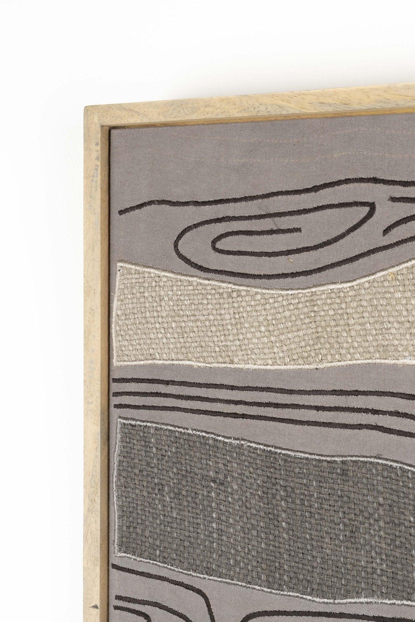 Dekoracja ścienna SHALLOW beżowa tkanina Zuiver Eye on Design