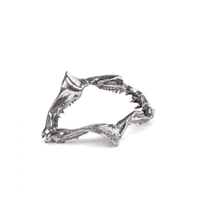 Dekoracja WUNDERKAMMER SHARK JAW srebrny Seletti Eye on Design