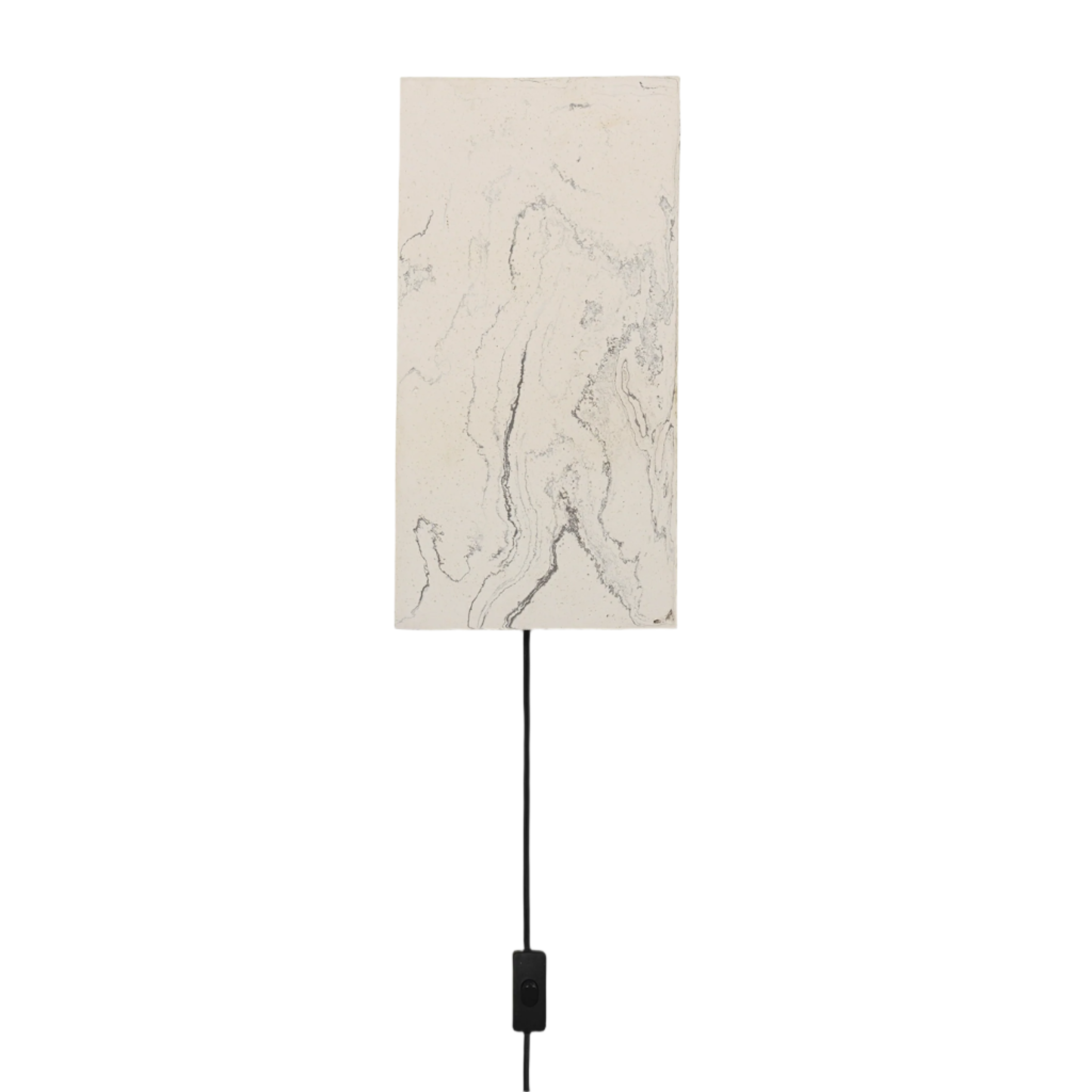 Nástěnná lampa ARGILLA mramorově bílá