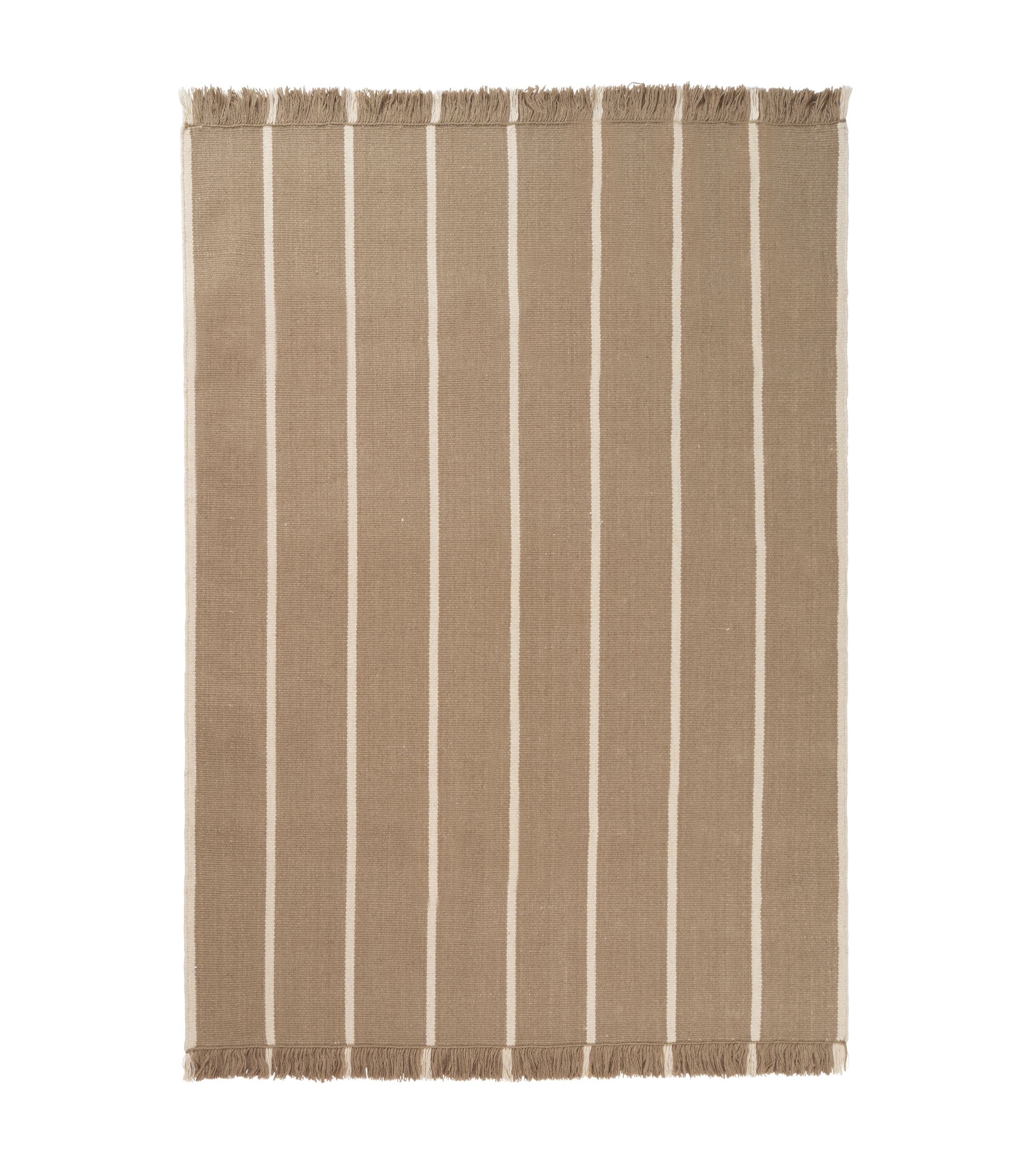 CALM KELIM caramel rug with beige