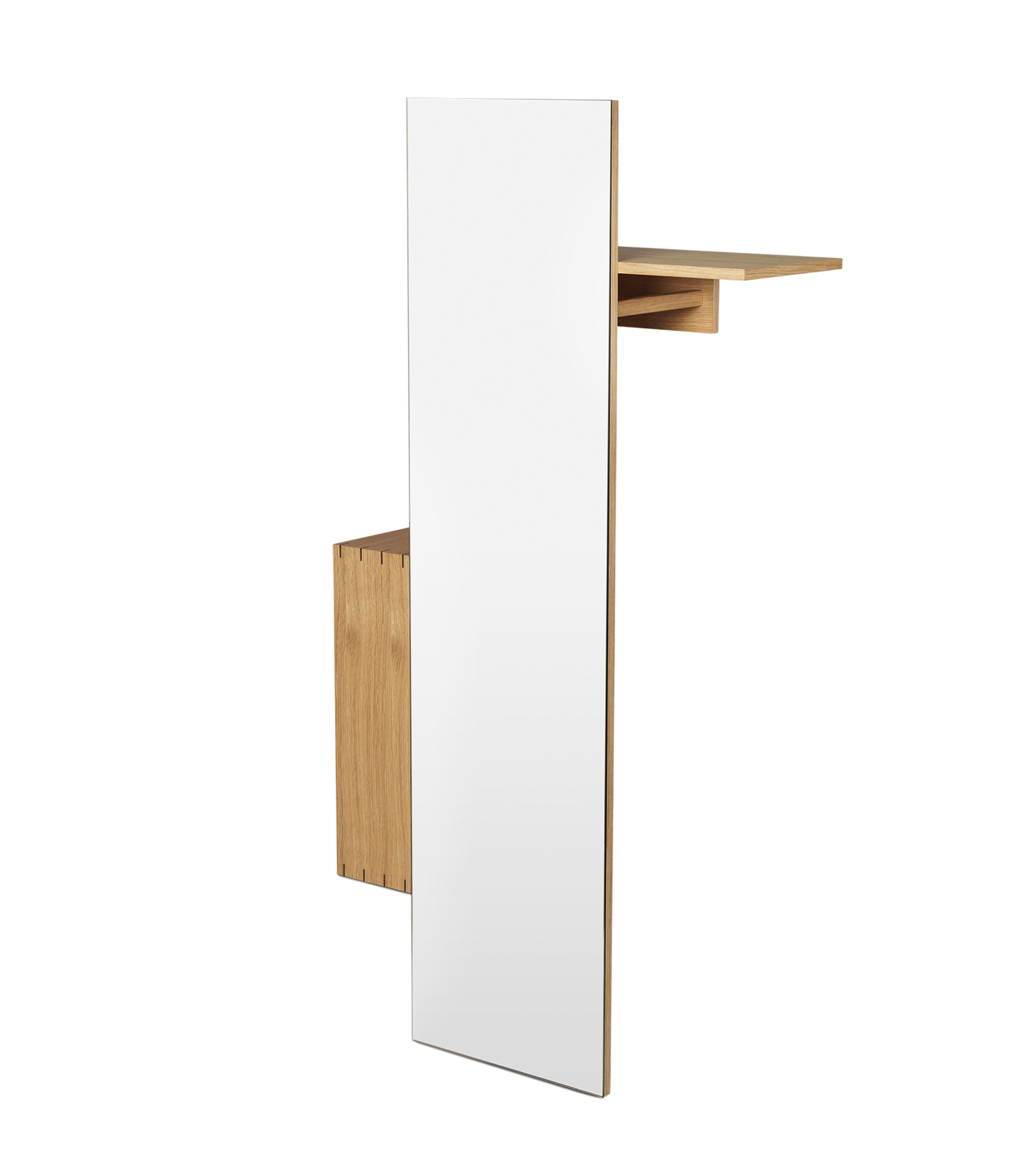 Skříňka se zrcadlem BON HALLWAY CABINET olejovaný dub