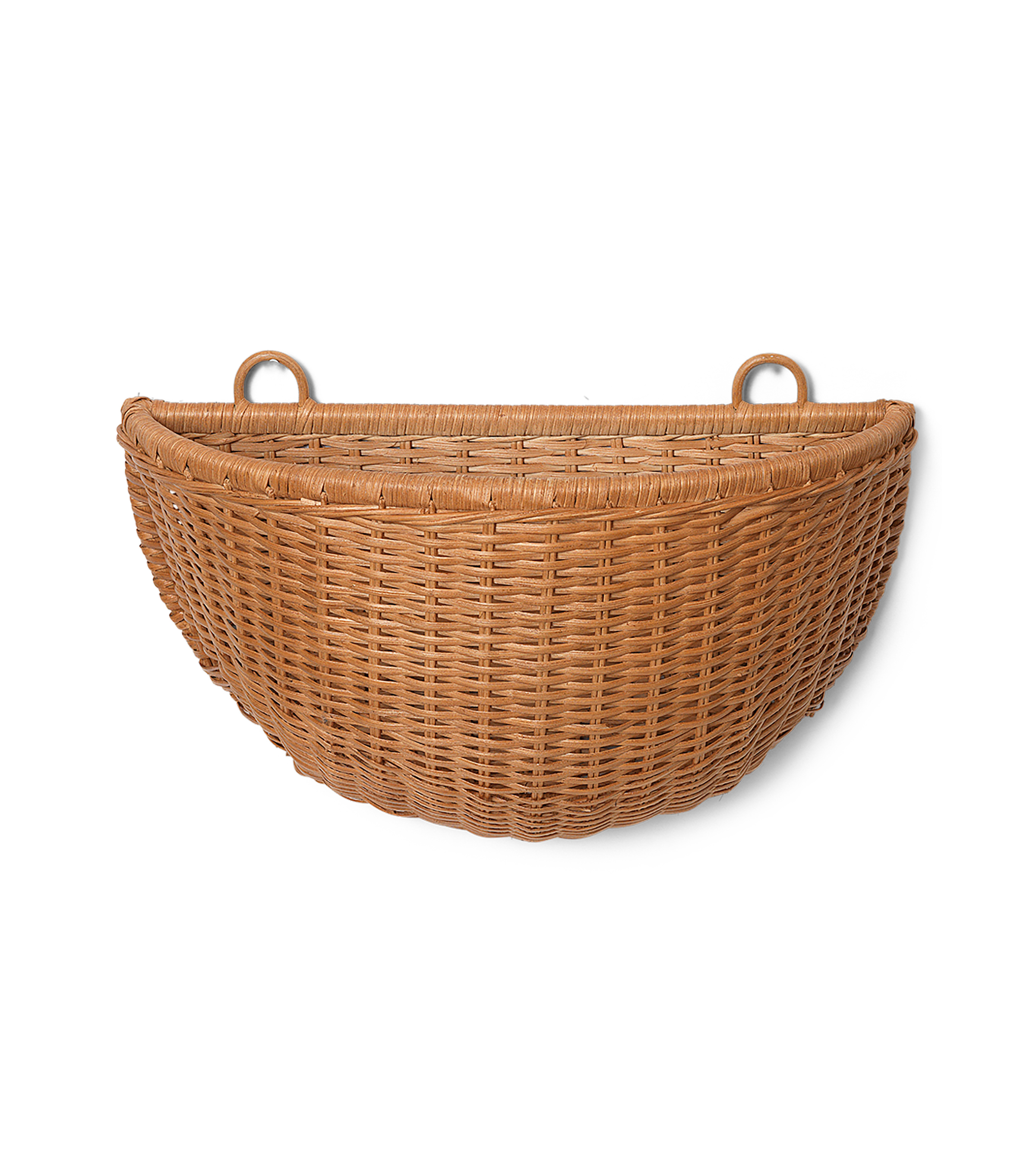 Braided Wall Pockets Hanging Basket Set woven rattan