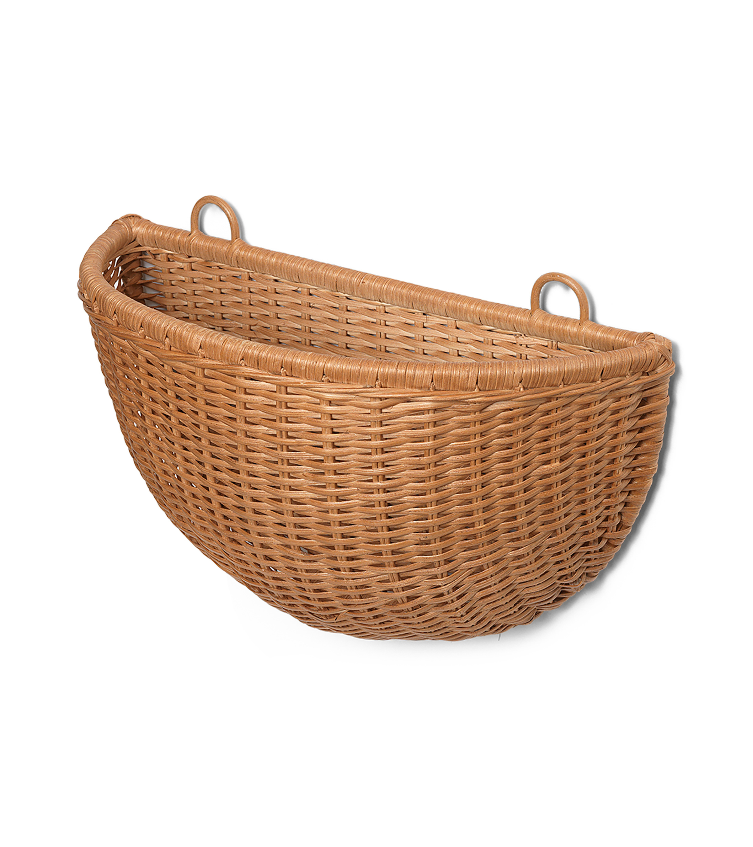 Braided Wall Pockets Hanging Basket Set woven rattan