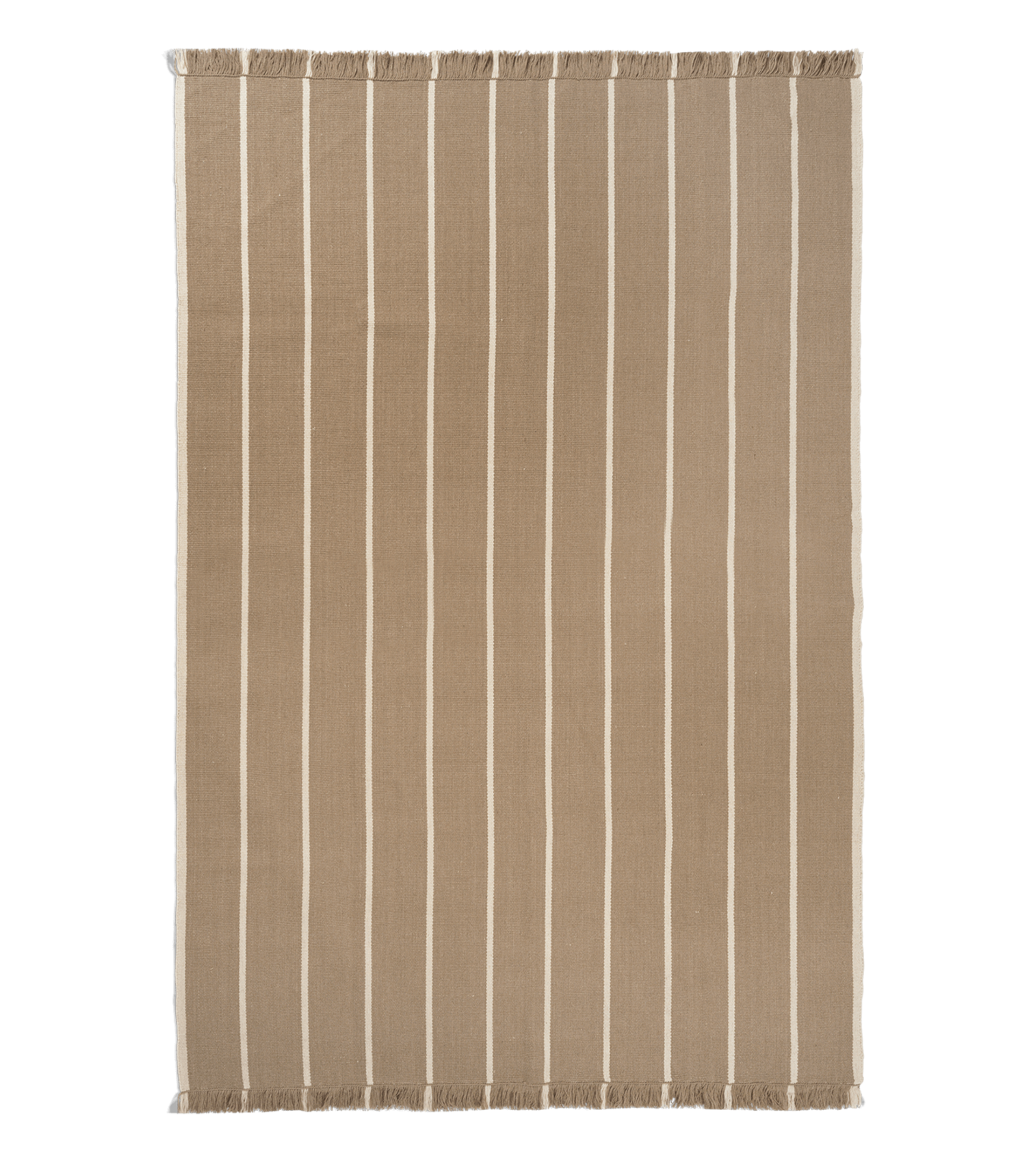 CALM KELIM caramel rug with beige
