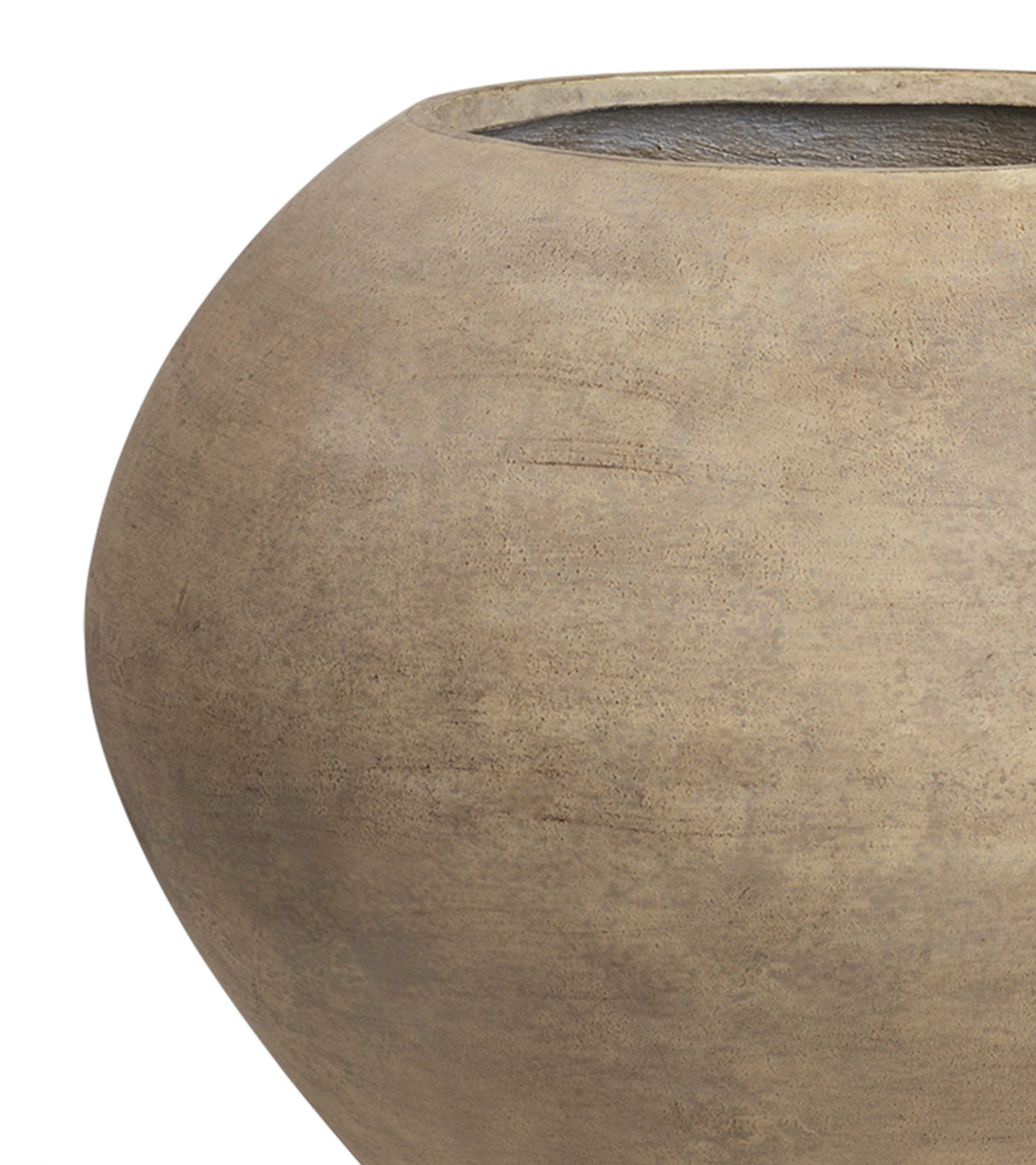 DODU TALL planter brown cement