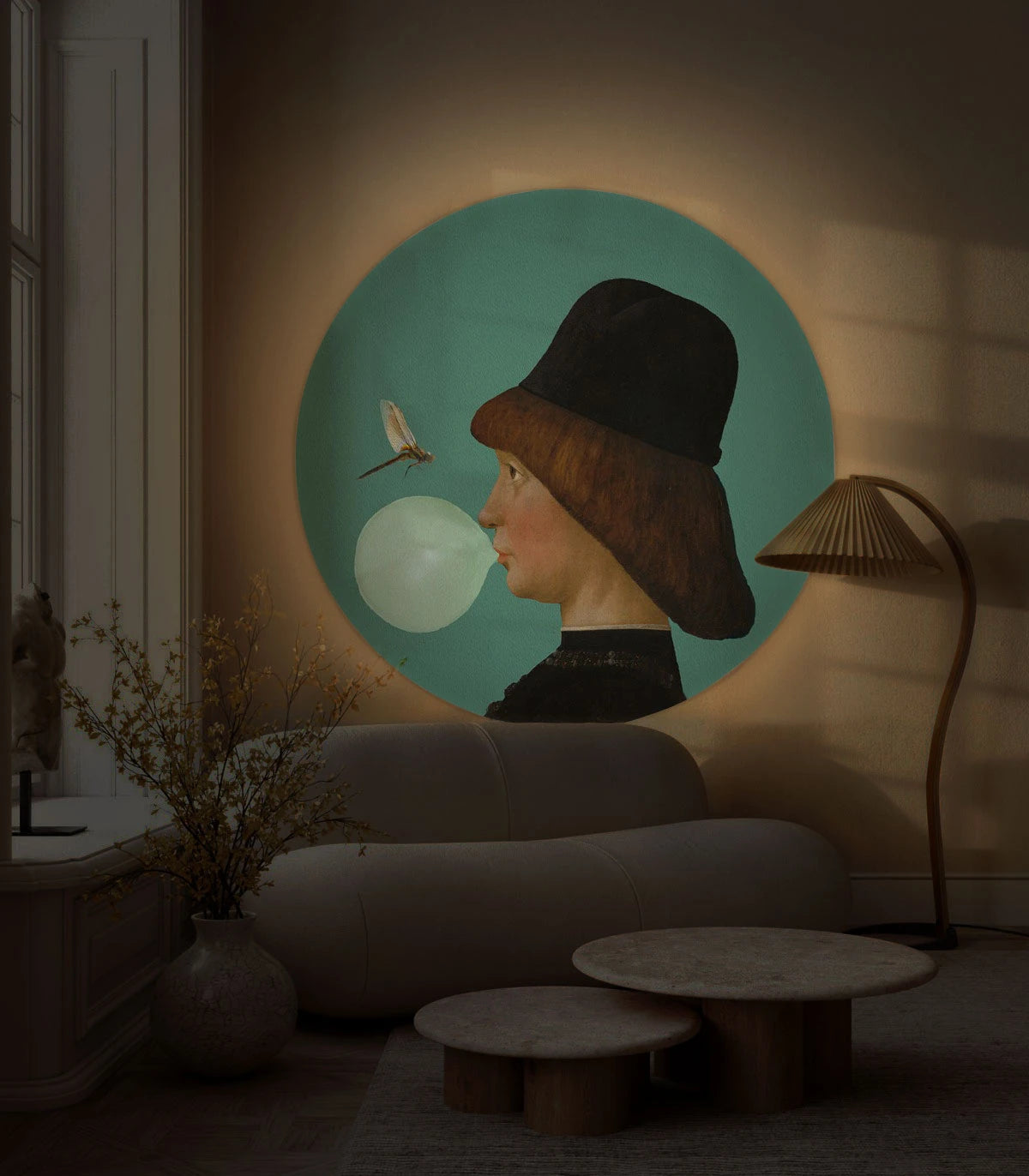 Wall Lamp DOTS LIGHTING - BOY AND DRAGONFLY green
