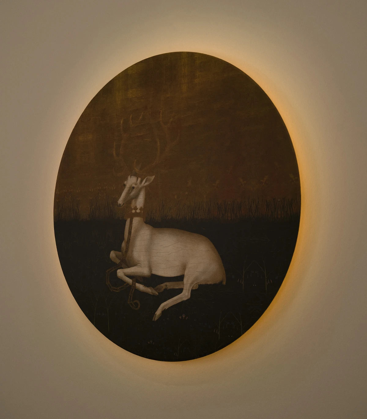 Nástěnná lampa DOTS LIGHTING - MAJESTIC REST zlatá se zelenou