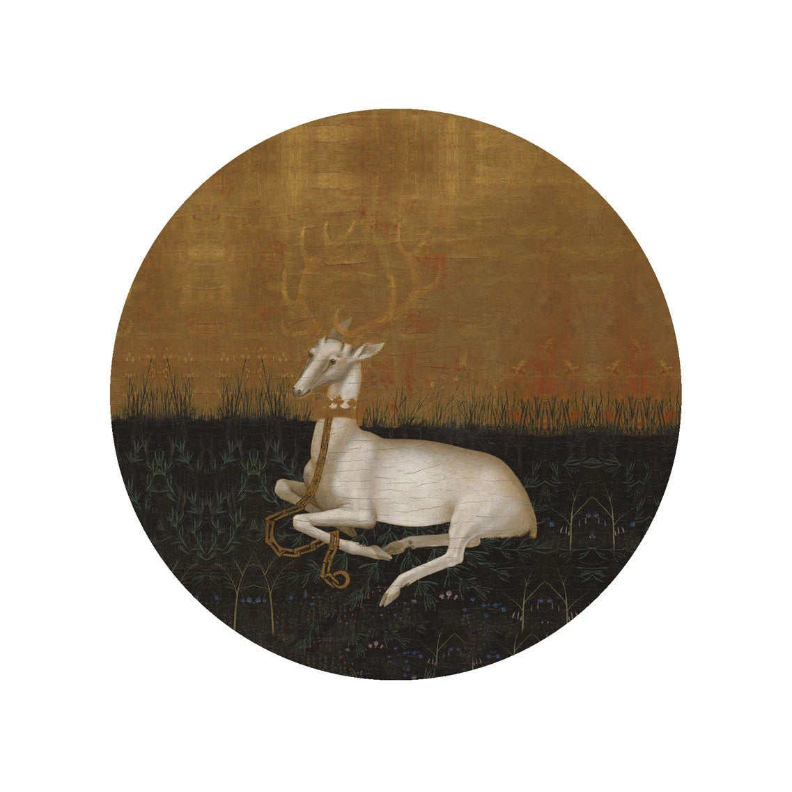 Nástěnná lampa DOTS LIGHTING - MAJESTIC REST zlatá se zelenou