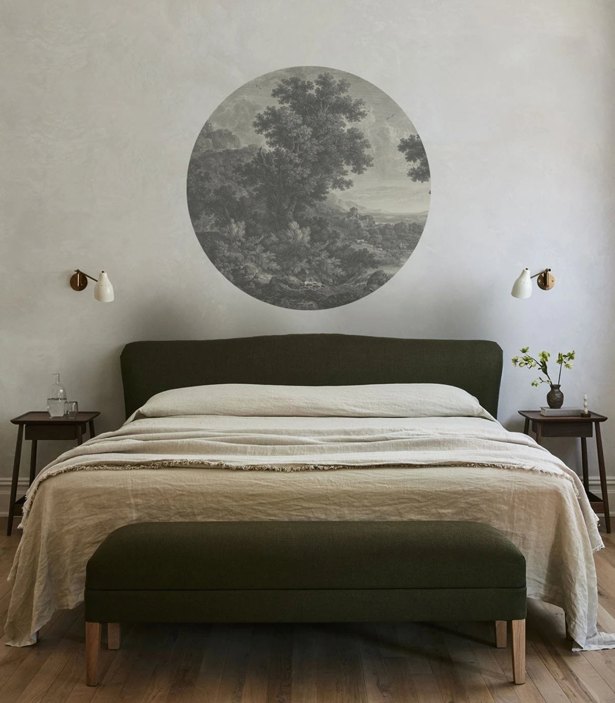 Wall lamp DOTS LIGHTING - PICTURESQUE VALLEY OF SERENITY gray