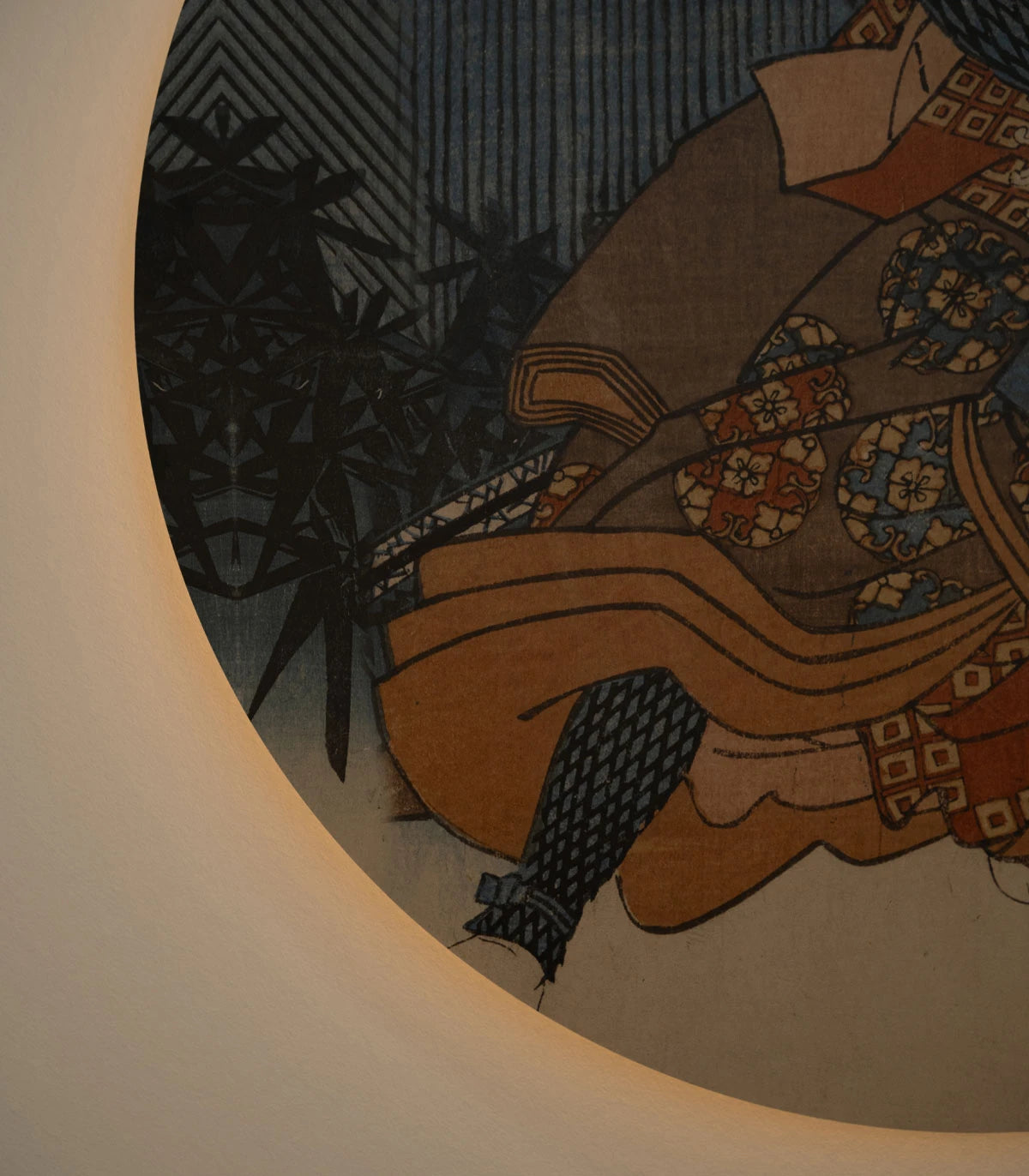 Nástěnná lampa DOTS LIGHTING - WARRIOR ETHOS béžová s modrou
