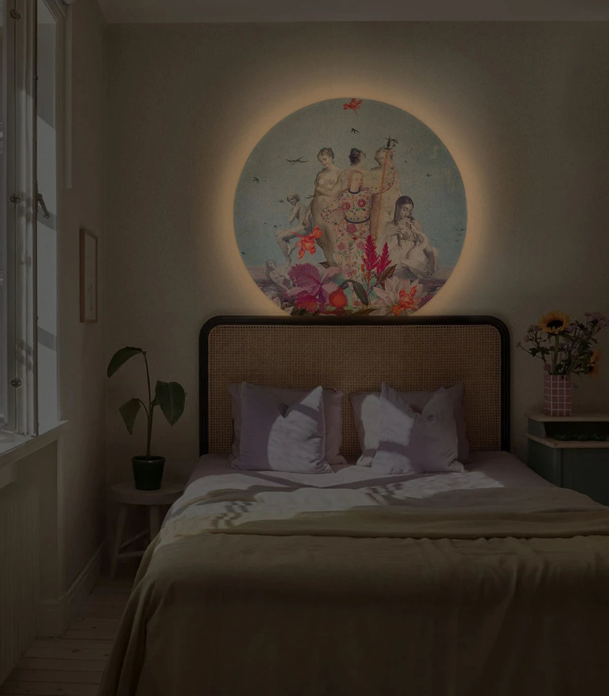 Nástěnná lampa DOTS LIGHTING - DEN ŽEN modrá