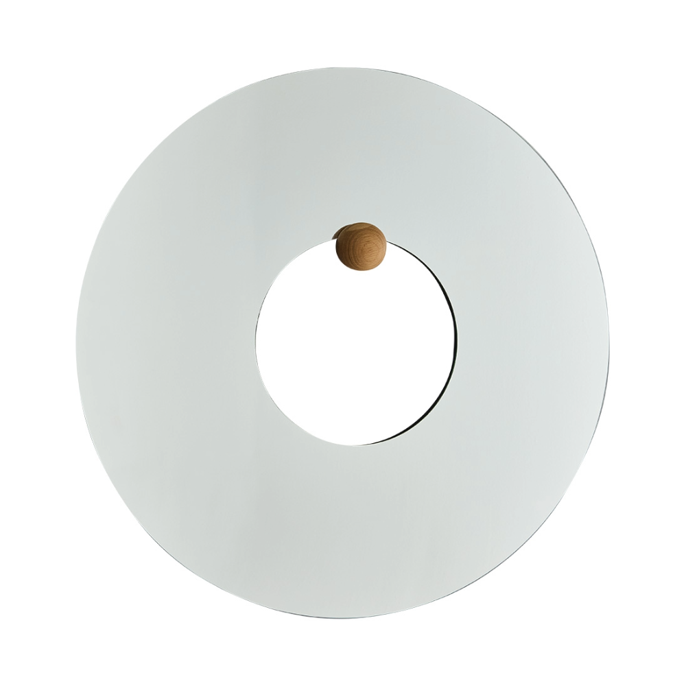 Kruhový lustr CASTELLUM z dubového dřeva