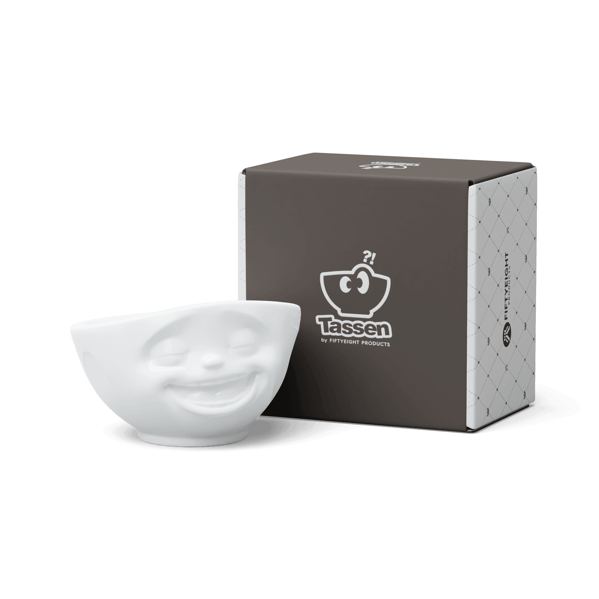 Duża miska LAUGHING biały 58products Eye on Design