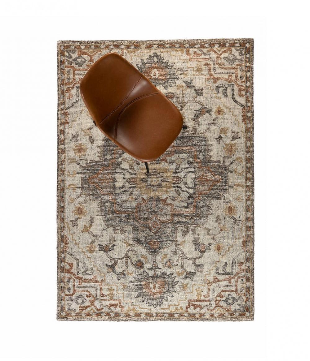 Dywan AMORI beżowy z szarymi akcentami Dutchbone Eye on Design