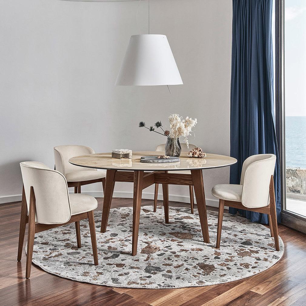 Dywan okrągły TERRAZZO beżowy Calligaris Eye on Design
