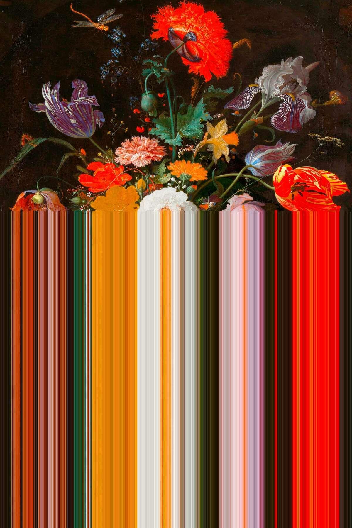Dywan prostokątny GLITCH czerwony Qeeboo Eye on Design