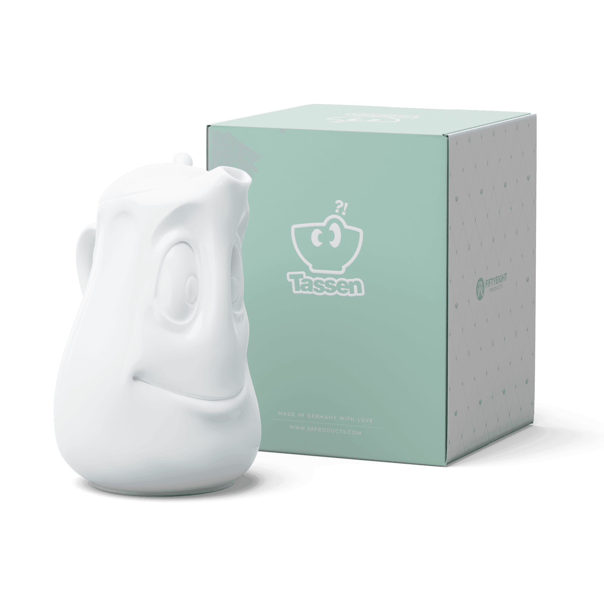 Dzbanek do herbaty GOOD MOOD biały 58products Eye on Design