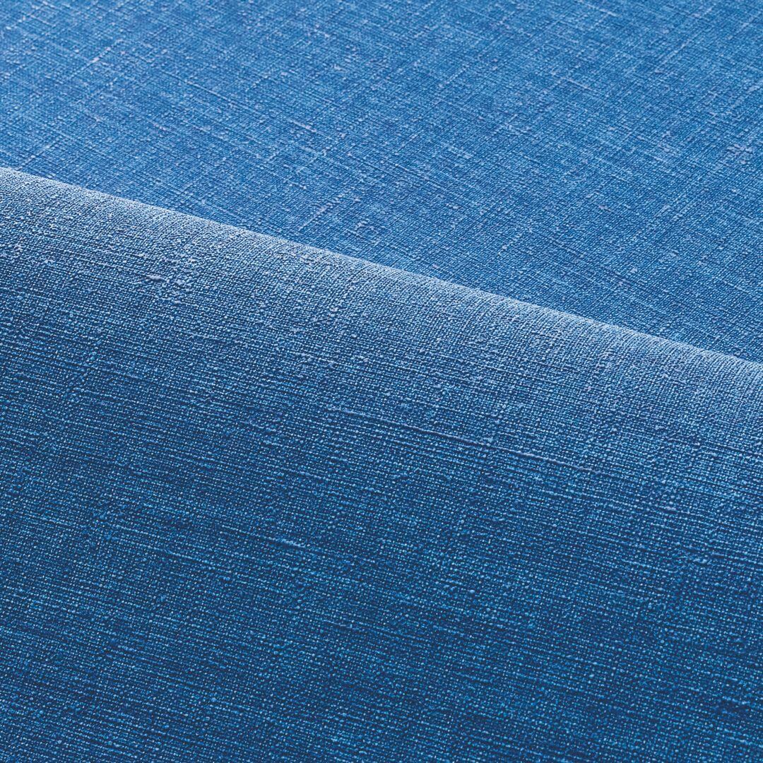 Tapeta se strukturou imitující lněné plátno SHINOK - BLEU ROI modrá