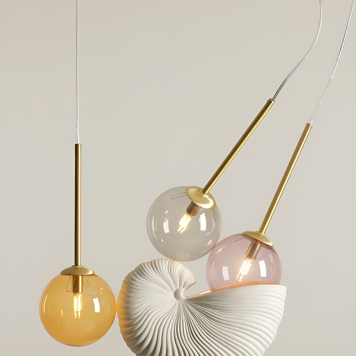 Závěsné svítidlo BOSSO QUATRO barevné