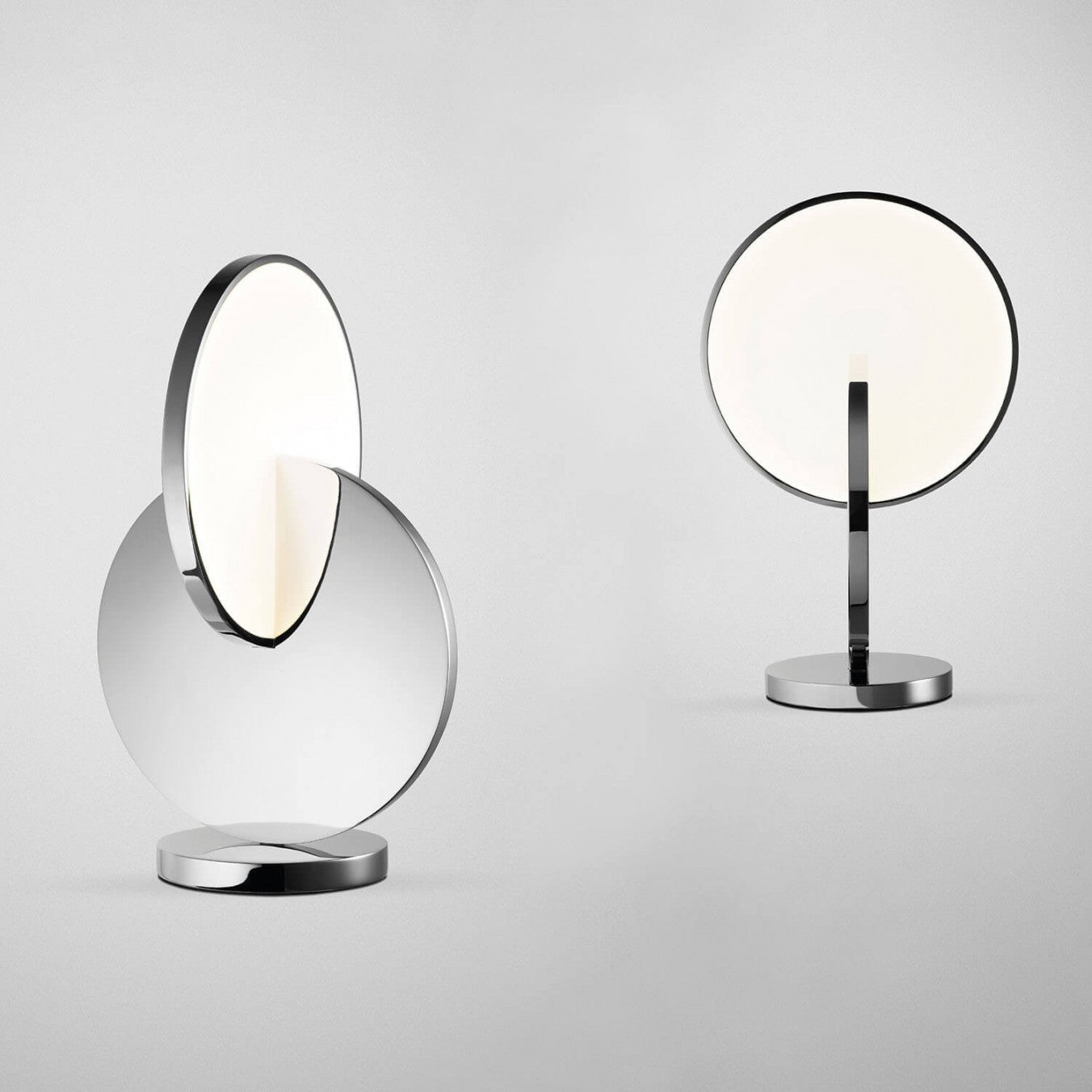 Chromovaná stolní lampa ECLIPSE