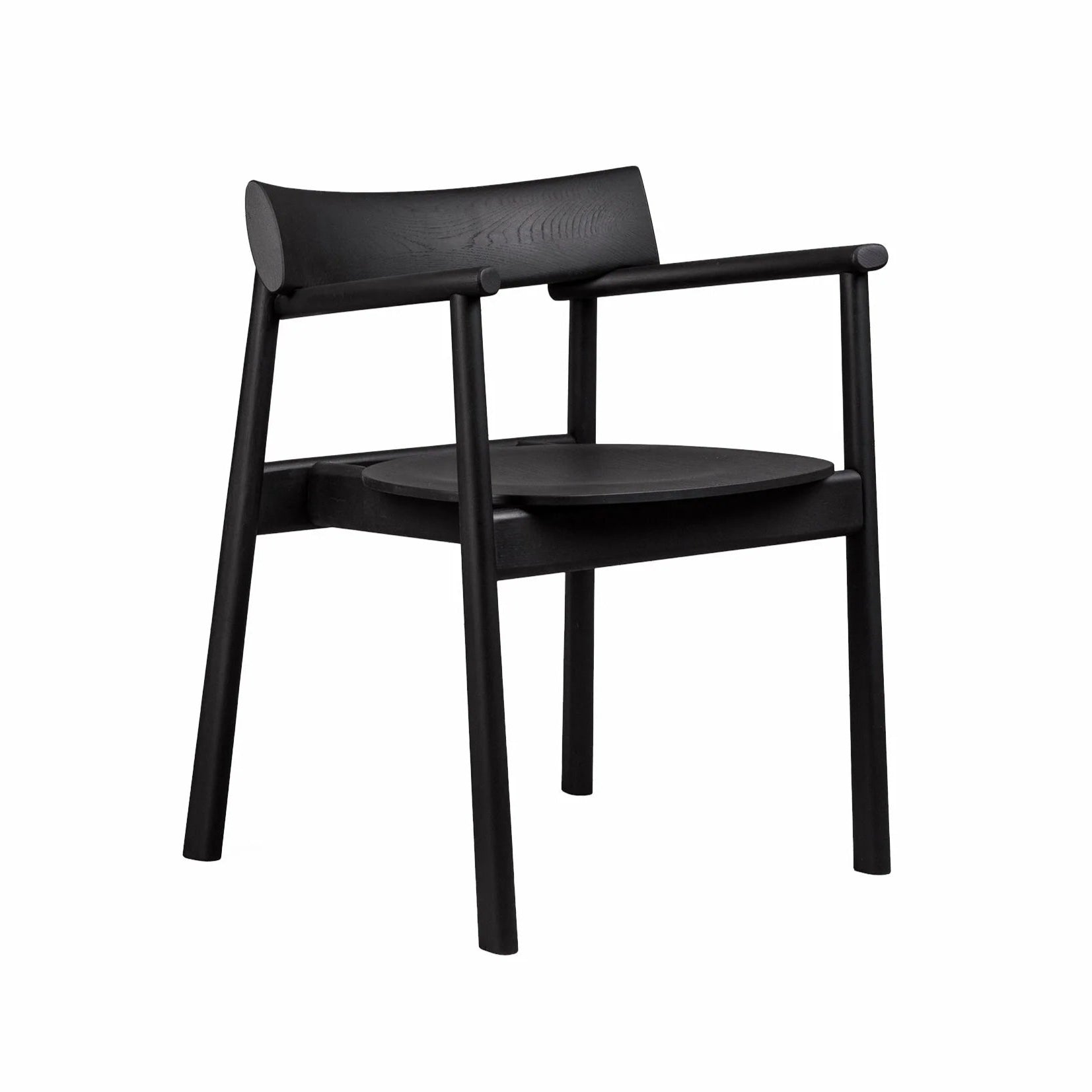 Židle ELIPSA černá dubové dřevo