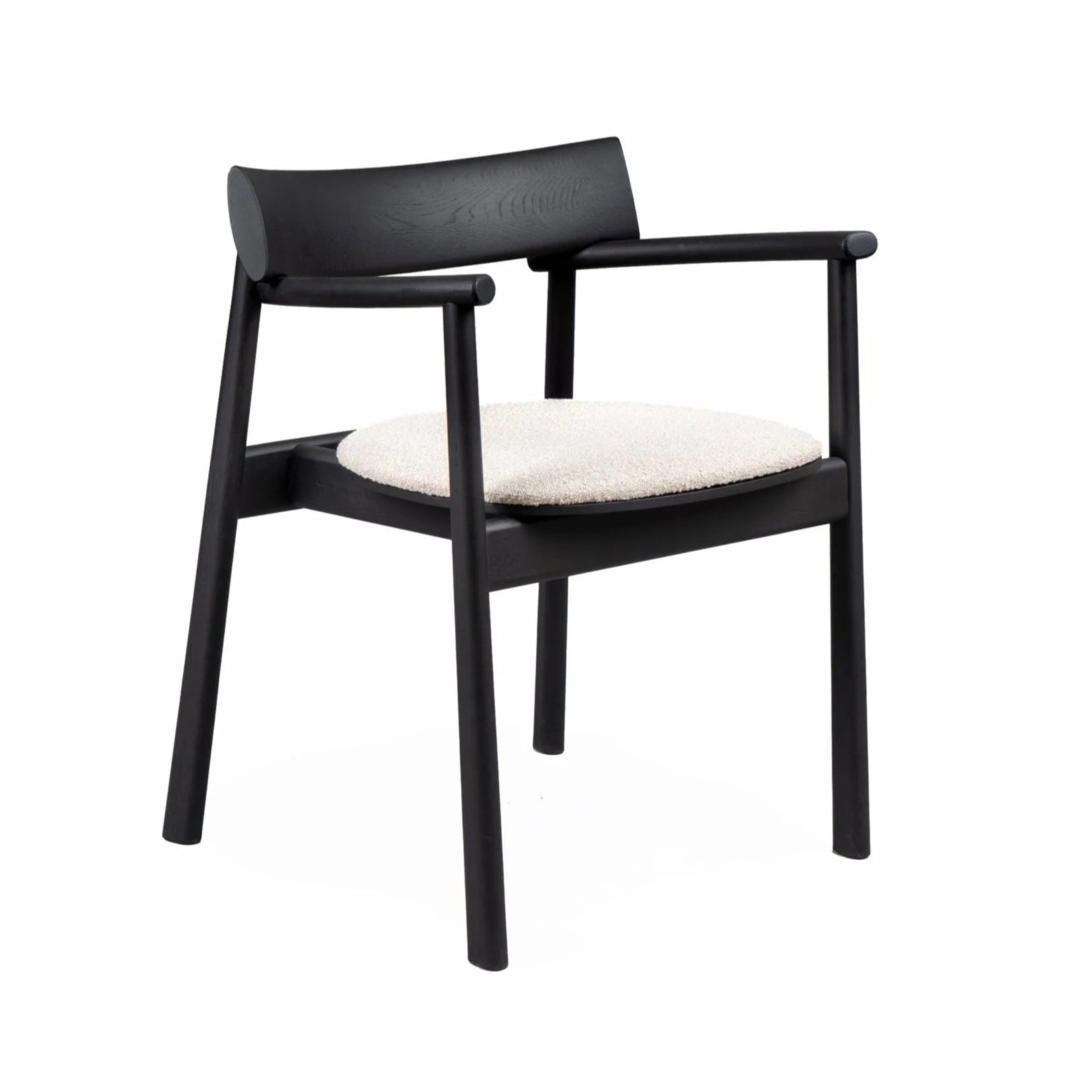 ELIPSA SOFT Chair in Oak Wood and Sandy Boucle