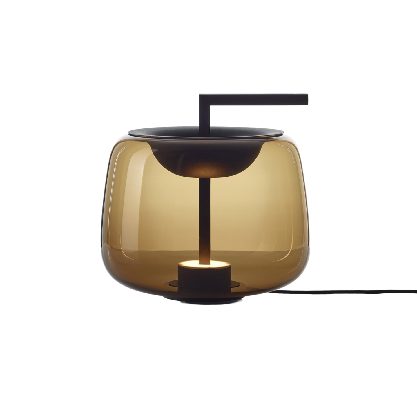 Stolní lampa DOUBLE lesklé sklo