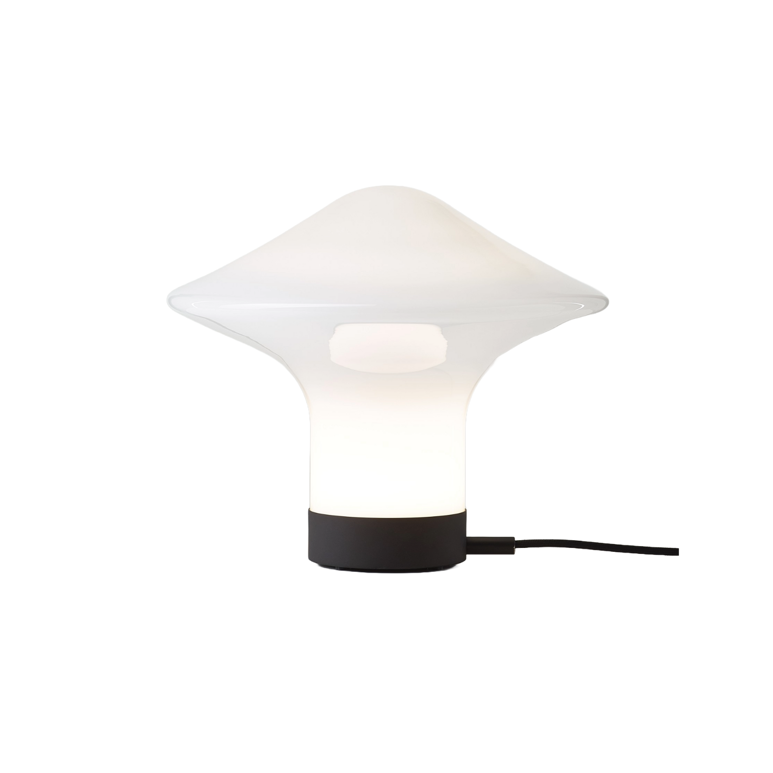 Stolní lampa TROTTOLA sklo foukané
