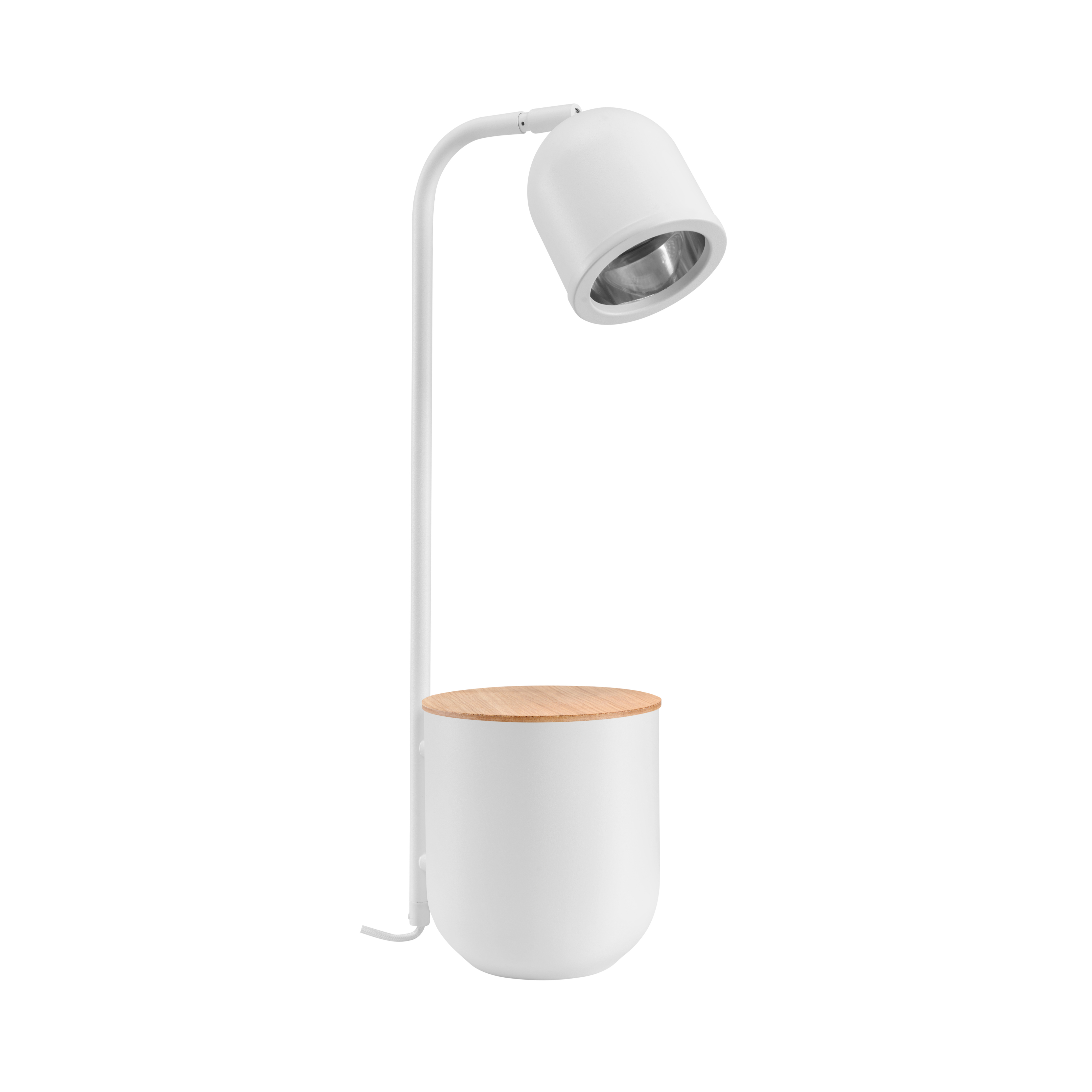 BOTANICA WOOD desk lamp white