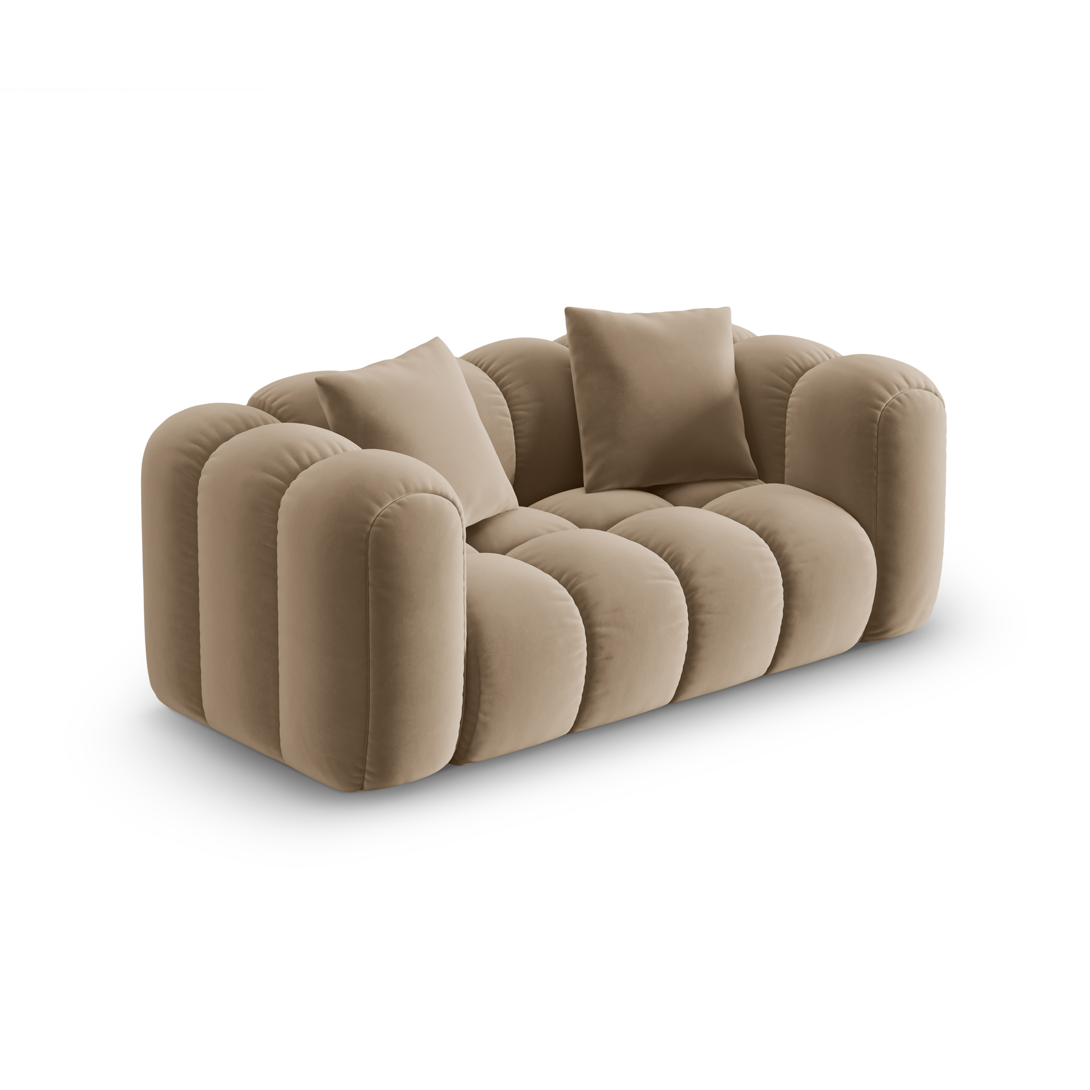 Sofa sametová 2-osobová ASTRO písková