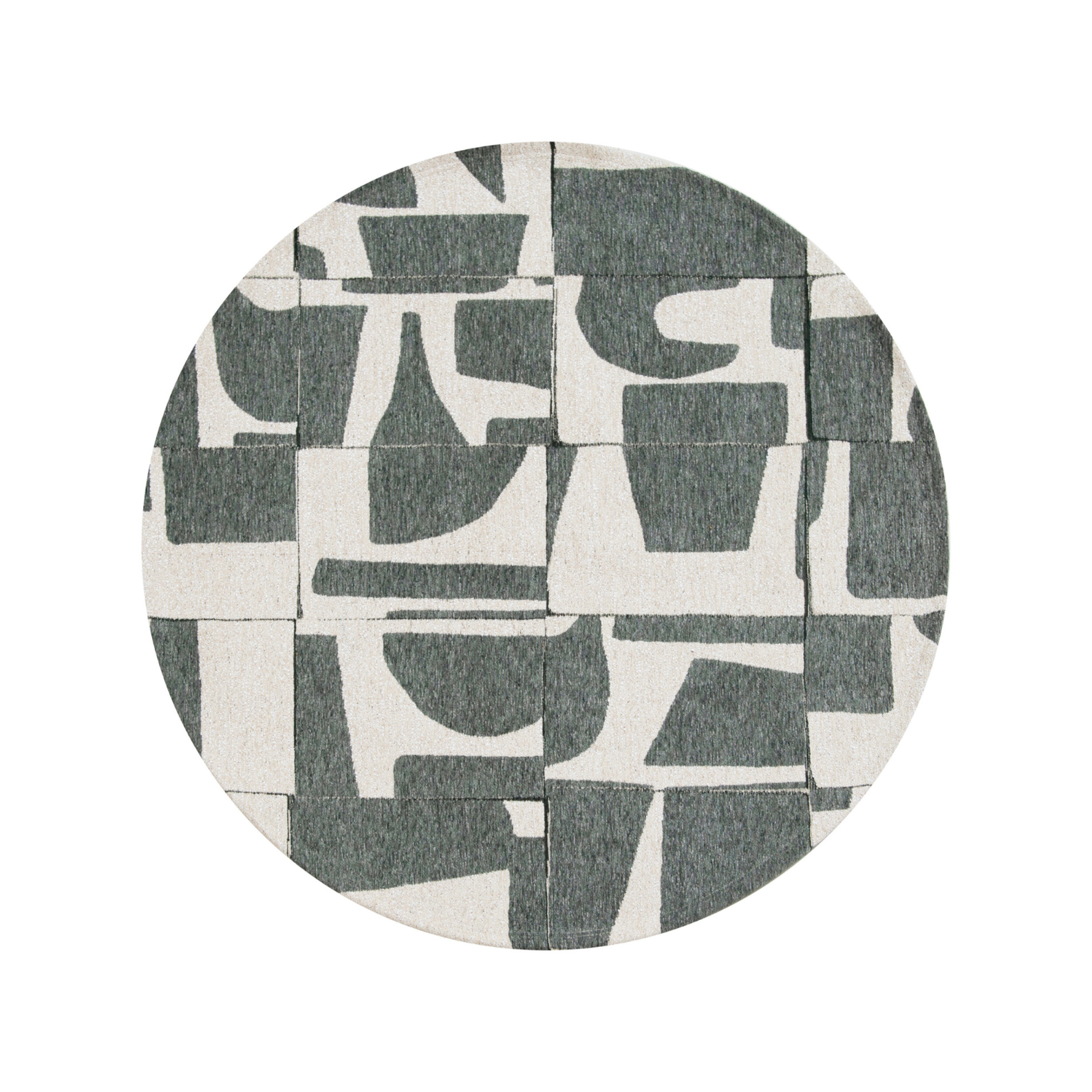 Kulatý koberec PAPERCUT SEA SPRAY zelený