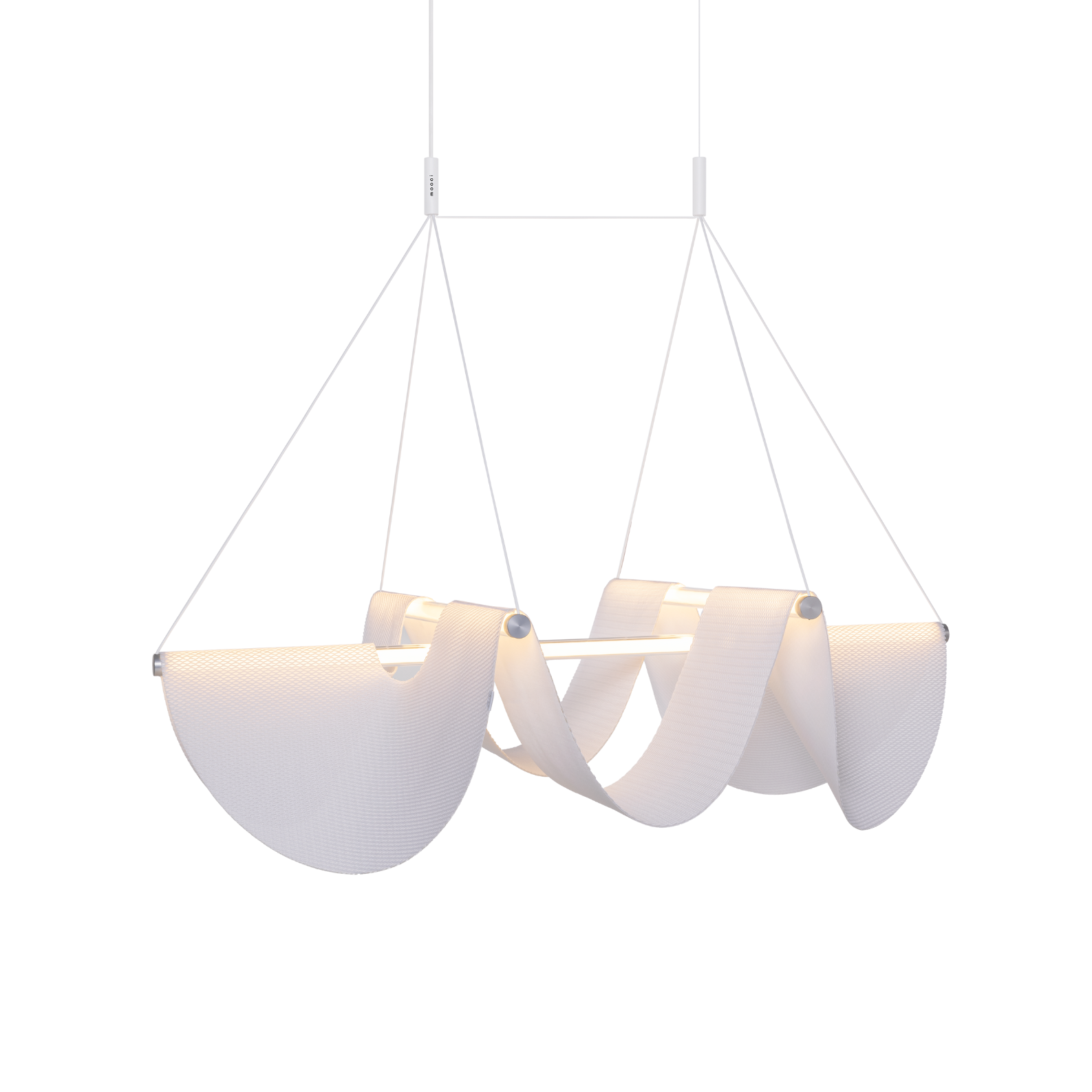 Závěsné svítidlo DRAPE LIGHT s drapovanou tkaninou