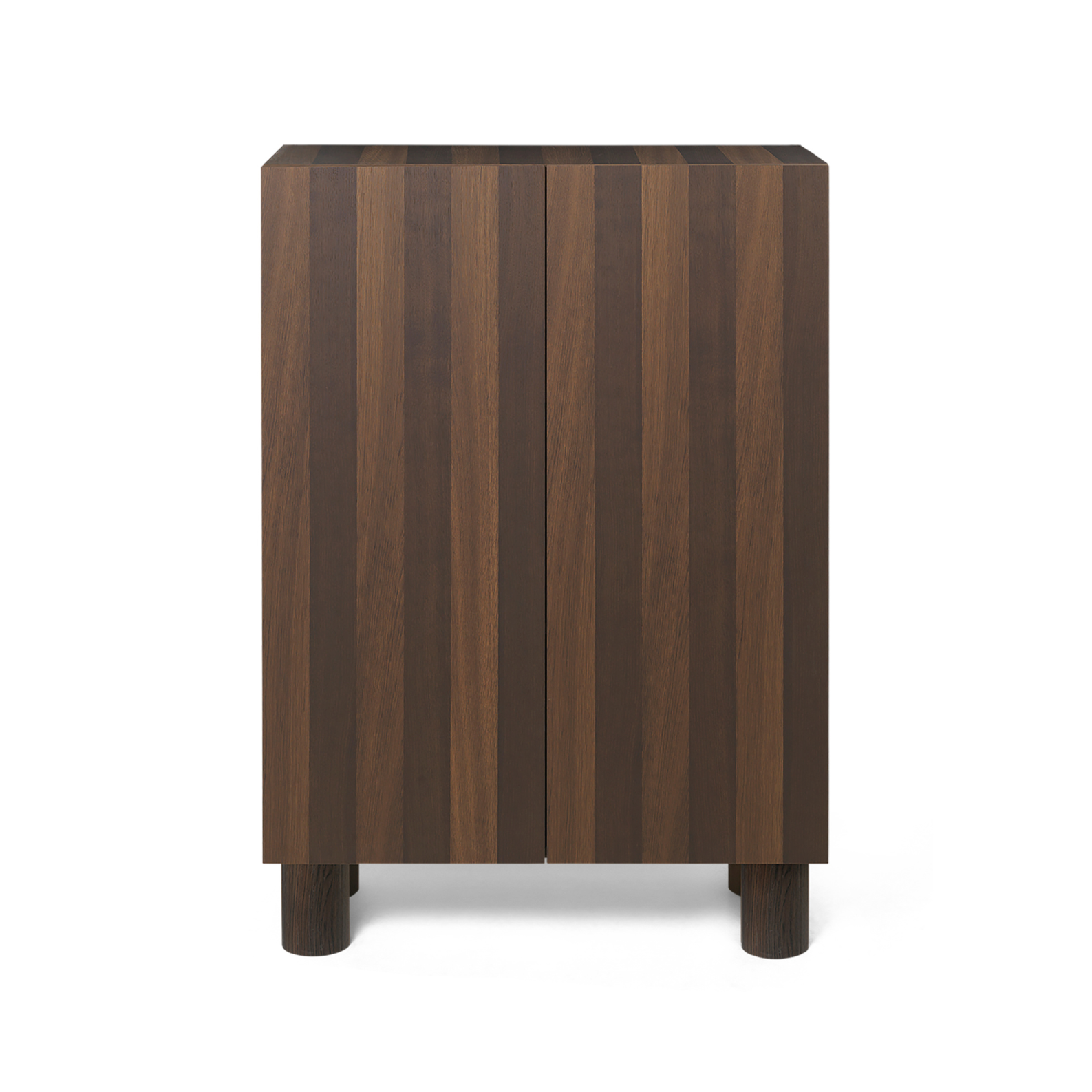 Skříňka POST tmavě hnědý dubový dýha