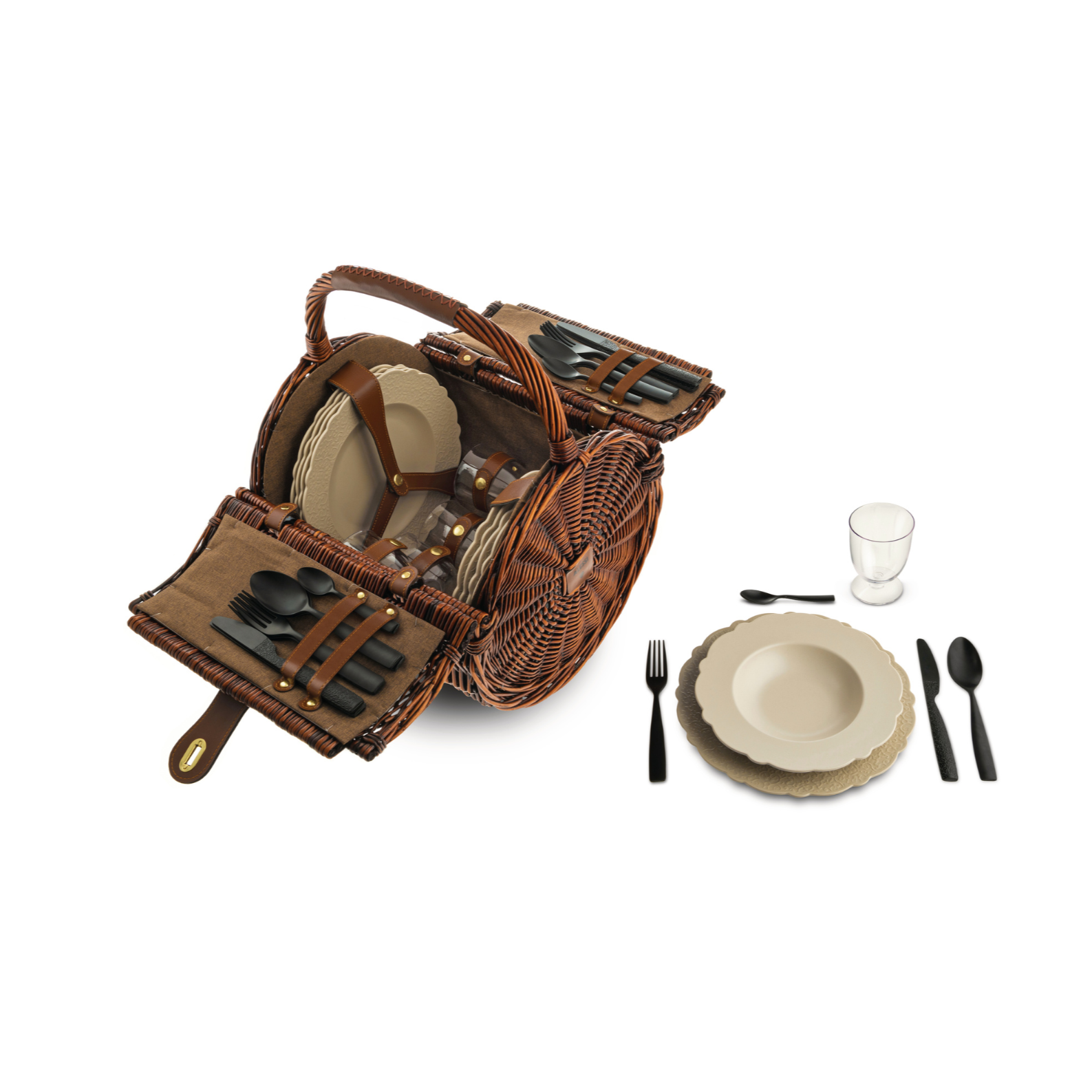 DRESSED Brown Picnic Set