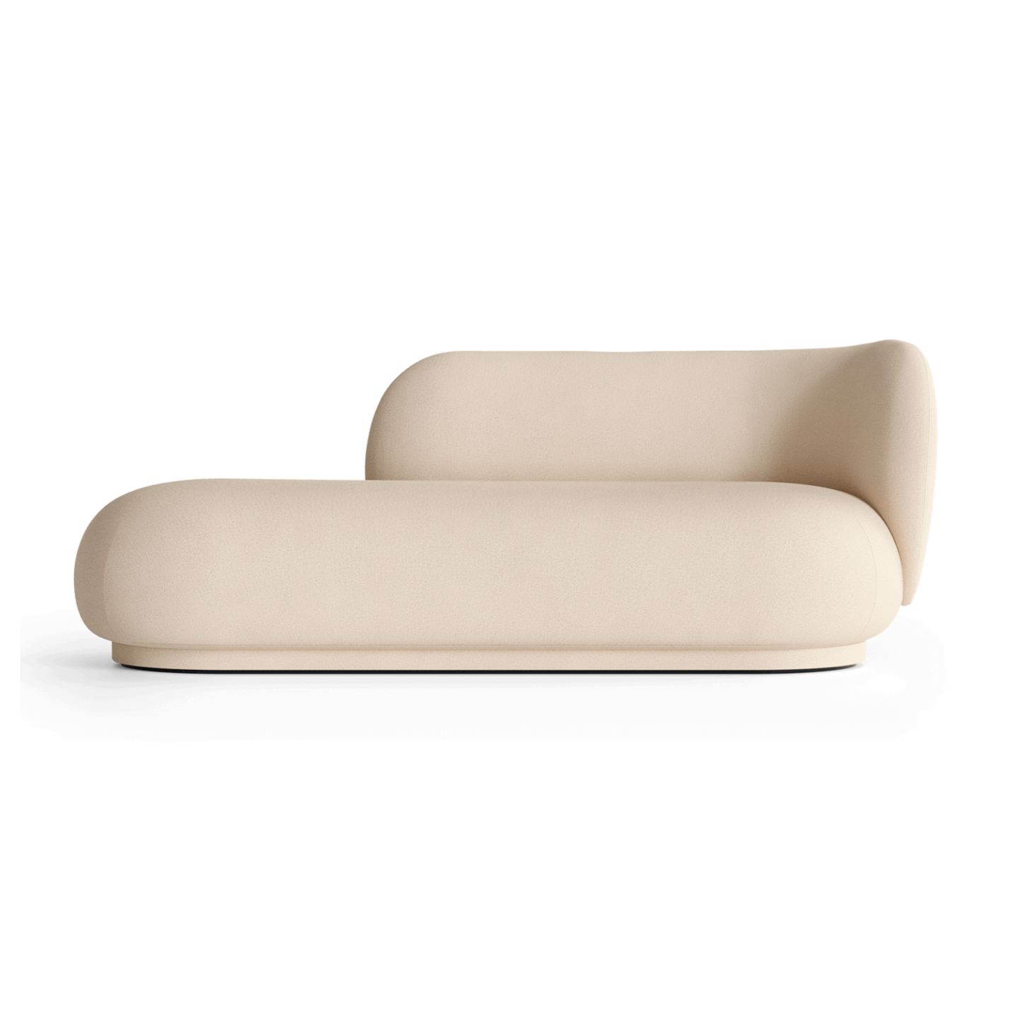 Pohovka pravostranná RICO DIVAN Brushed zlomená bílá