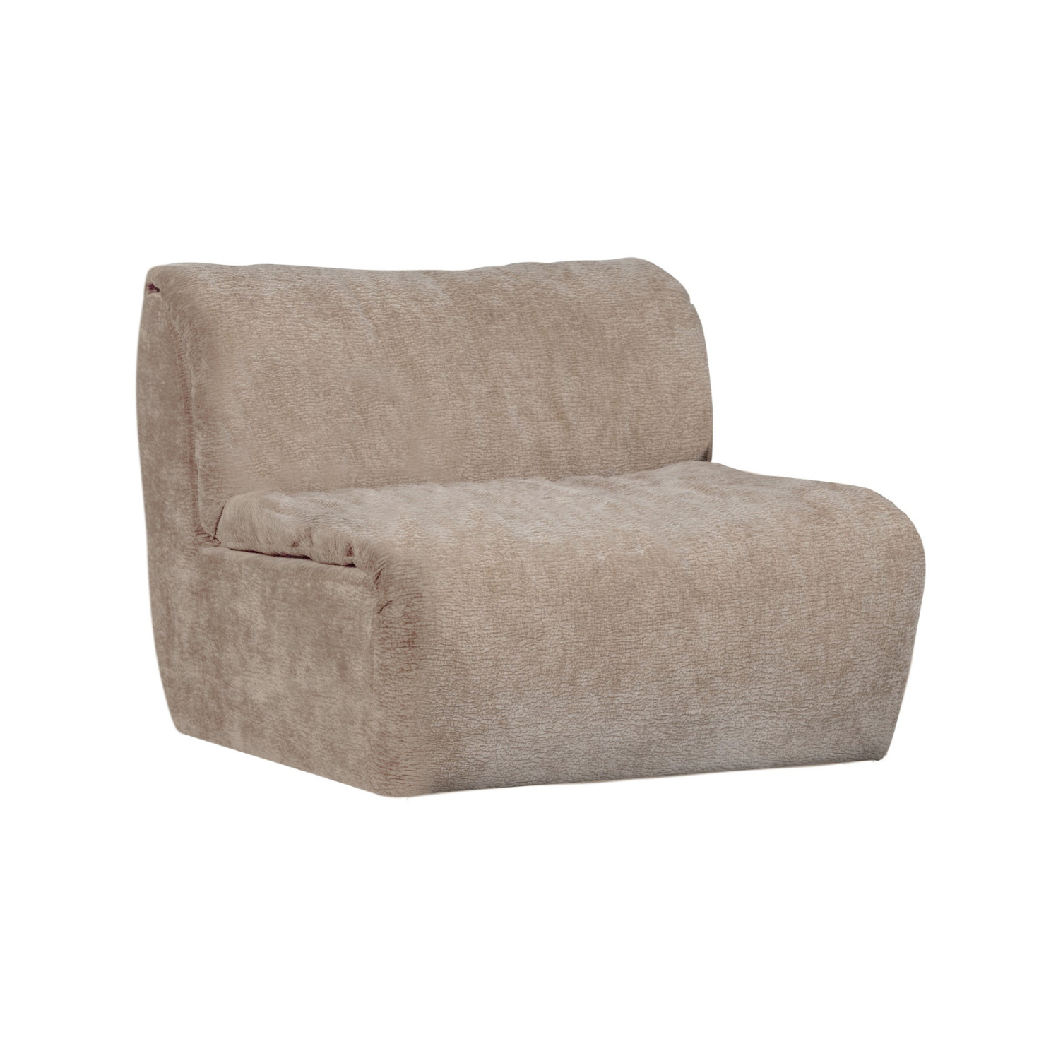 BAGGY modular sofa - sand-colored chenille element