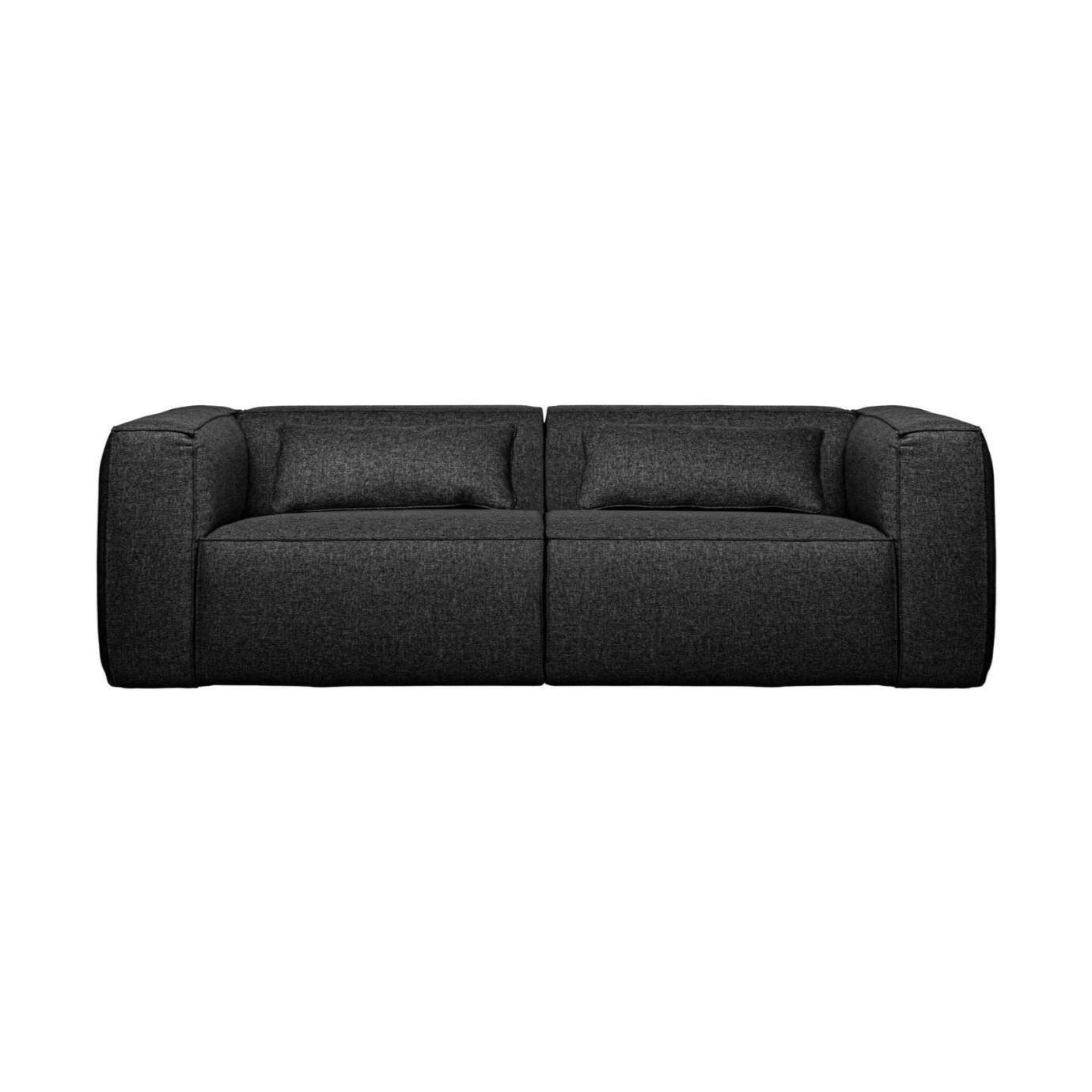 3.5-person sofa with bean gray pads