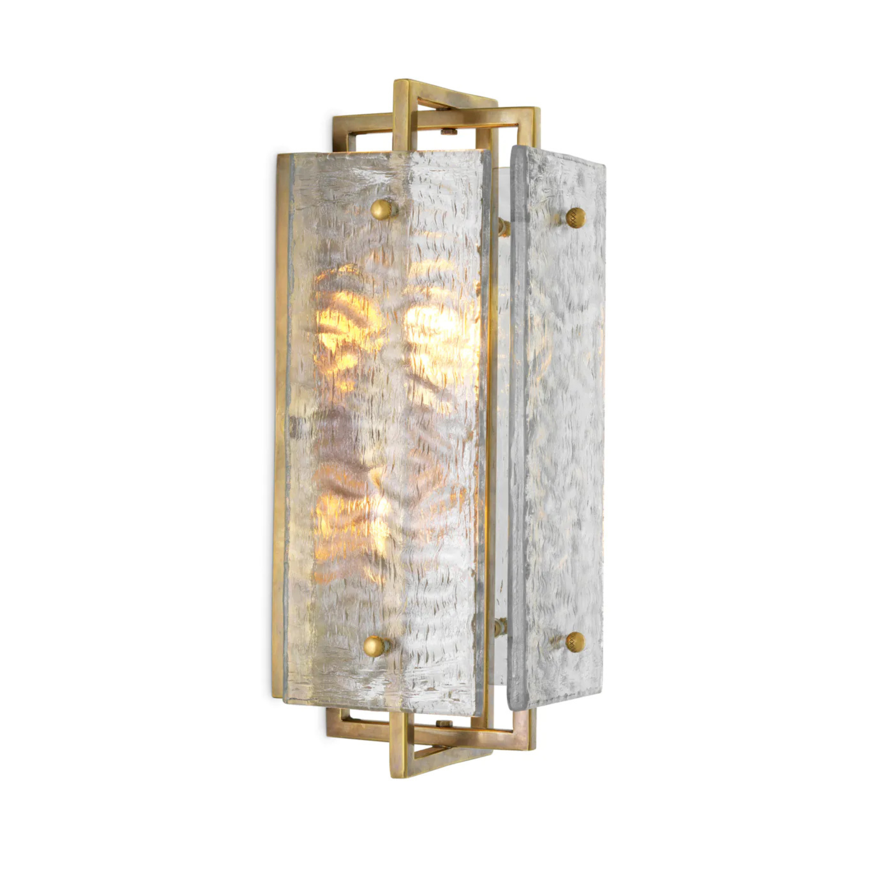 SOLARA Wall Lamp Antique Brass