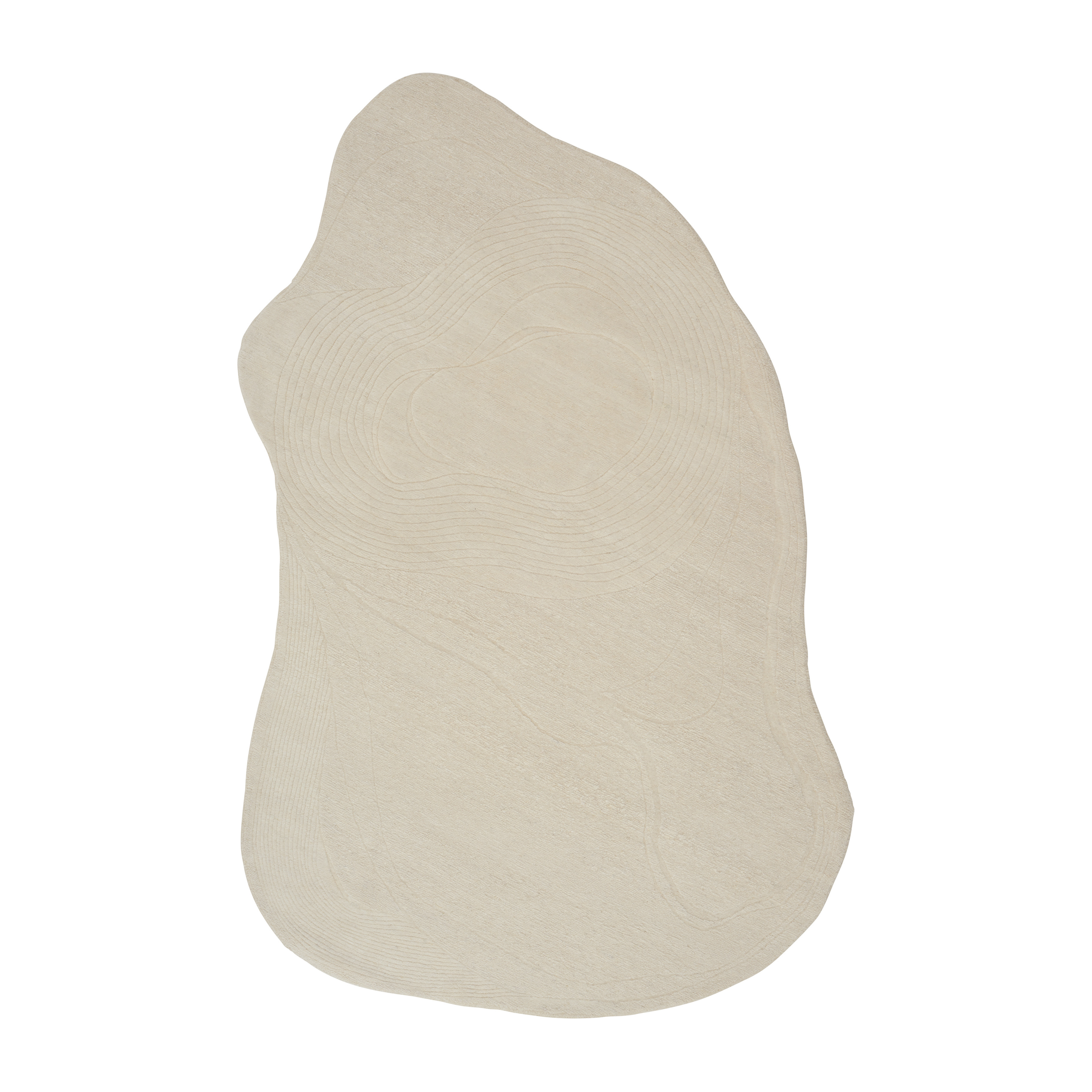 Oval rug FLUID FOSSIL beige