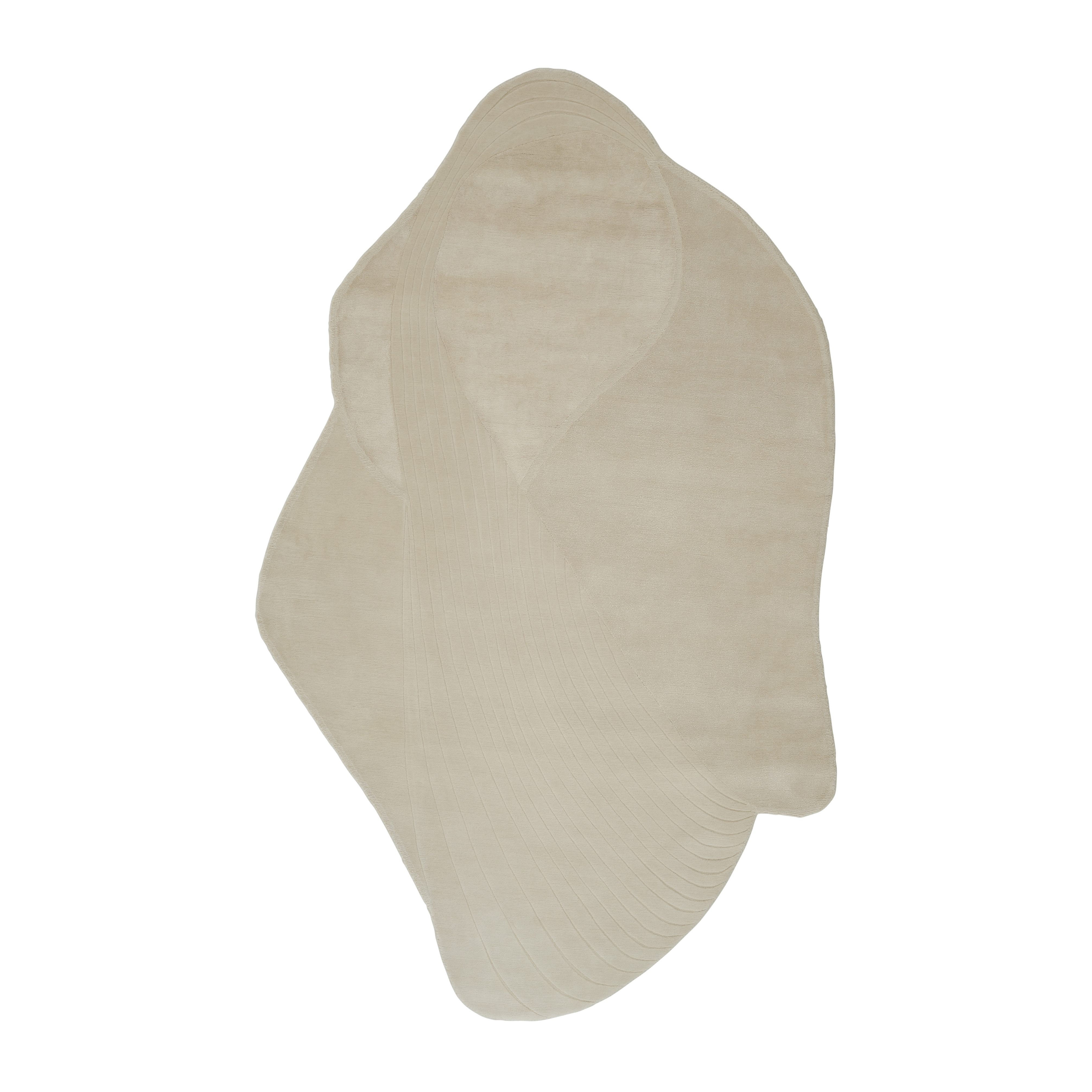 Oval rug AMPHITRITE beige