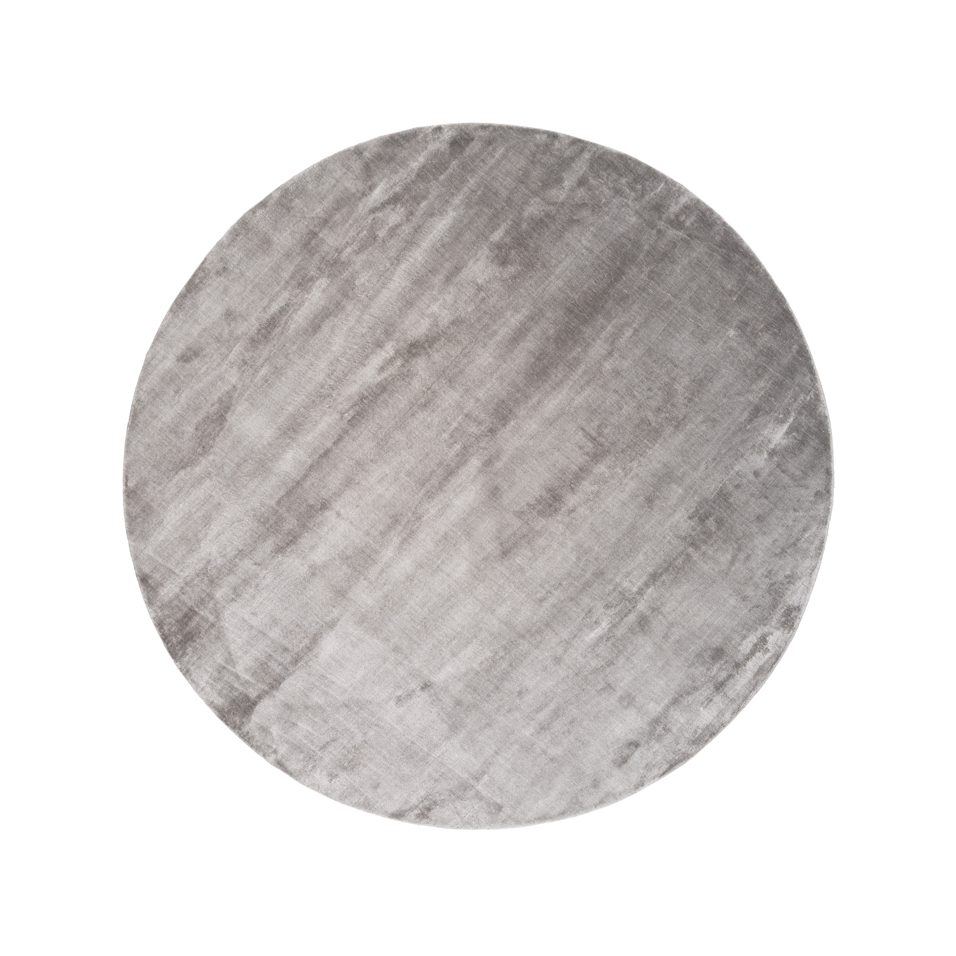 Kulatý koberec LUCENS stříbrný